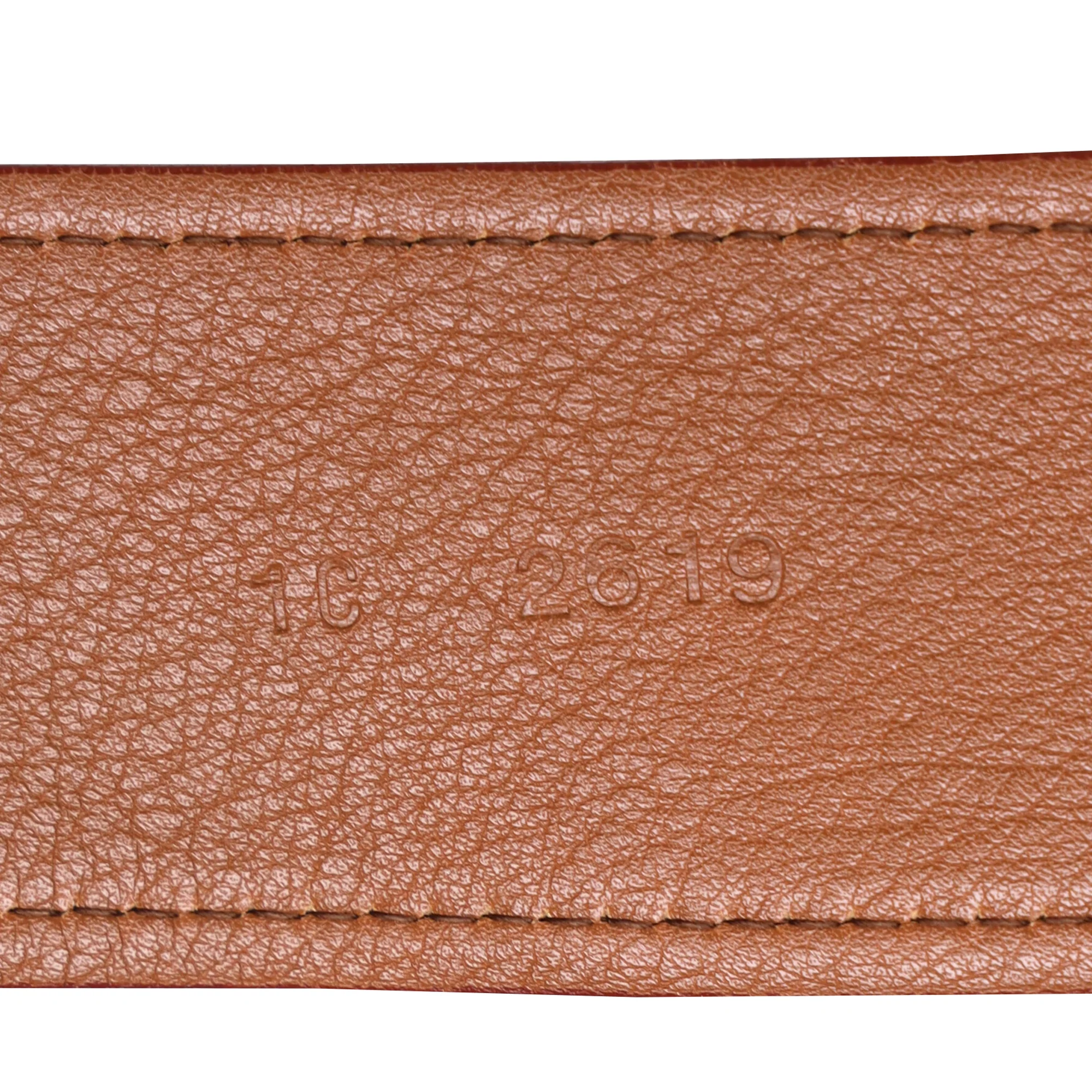 Prada Grained Belt in Brown Leather - Image 7