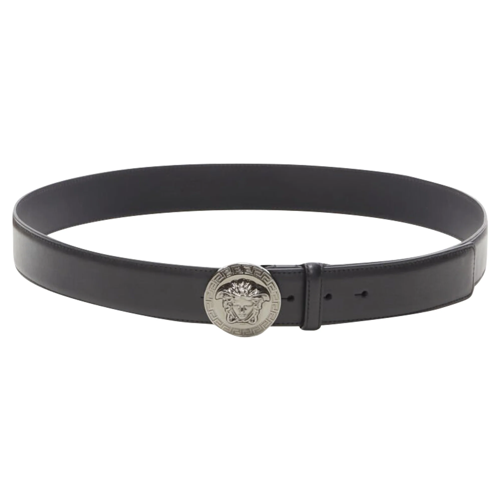 Versace Biggie Medusa Medallion Coin leather belt - Image 3