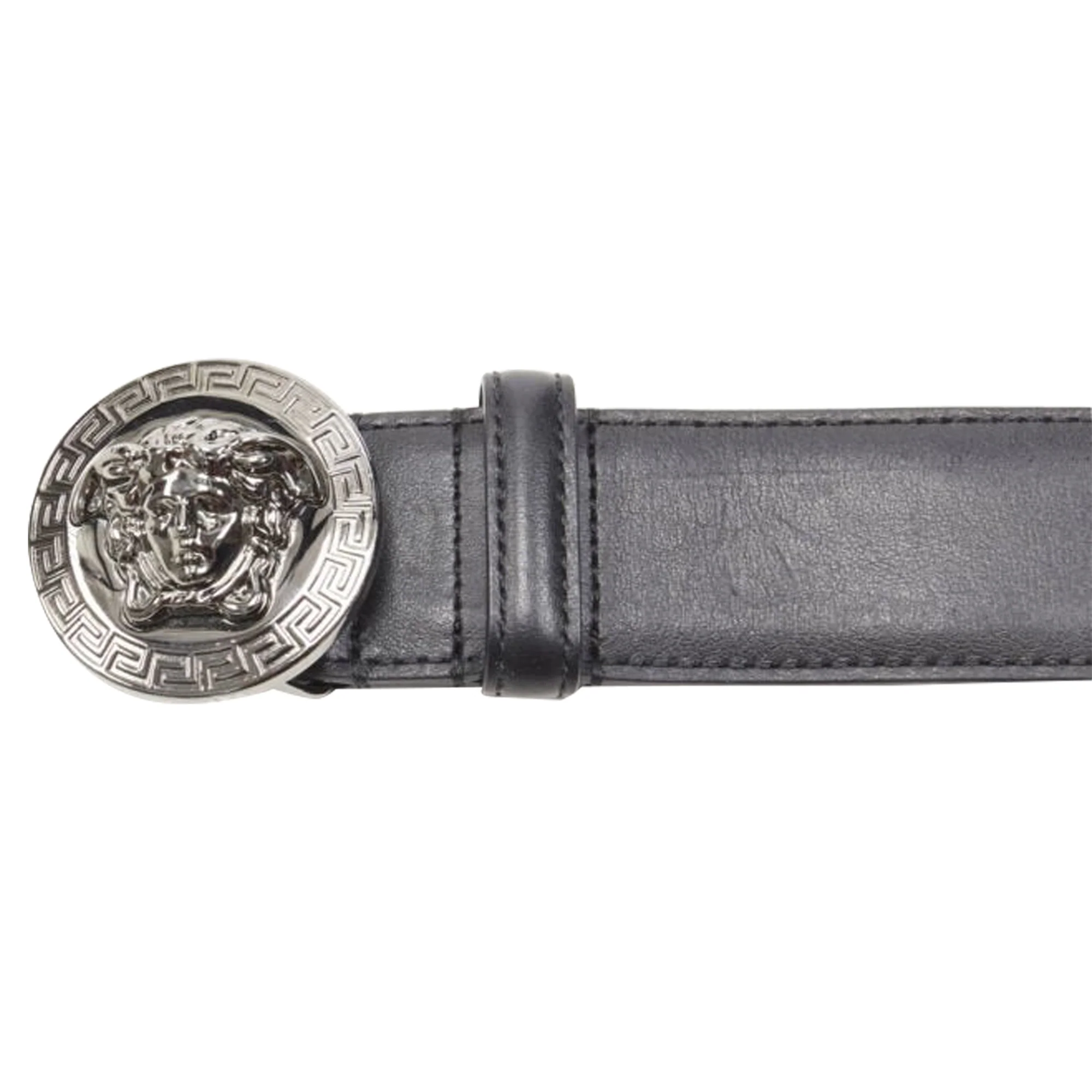 Versace Biggie Medusa Medallion Coin leather belt - Image 5