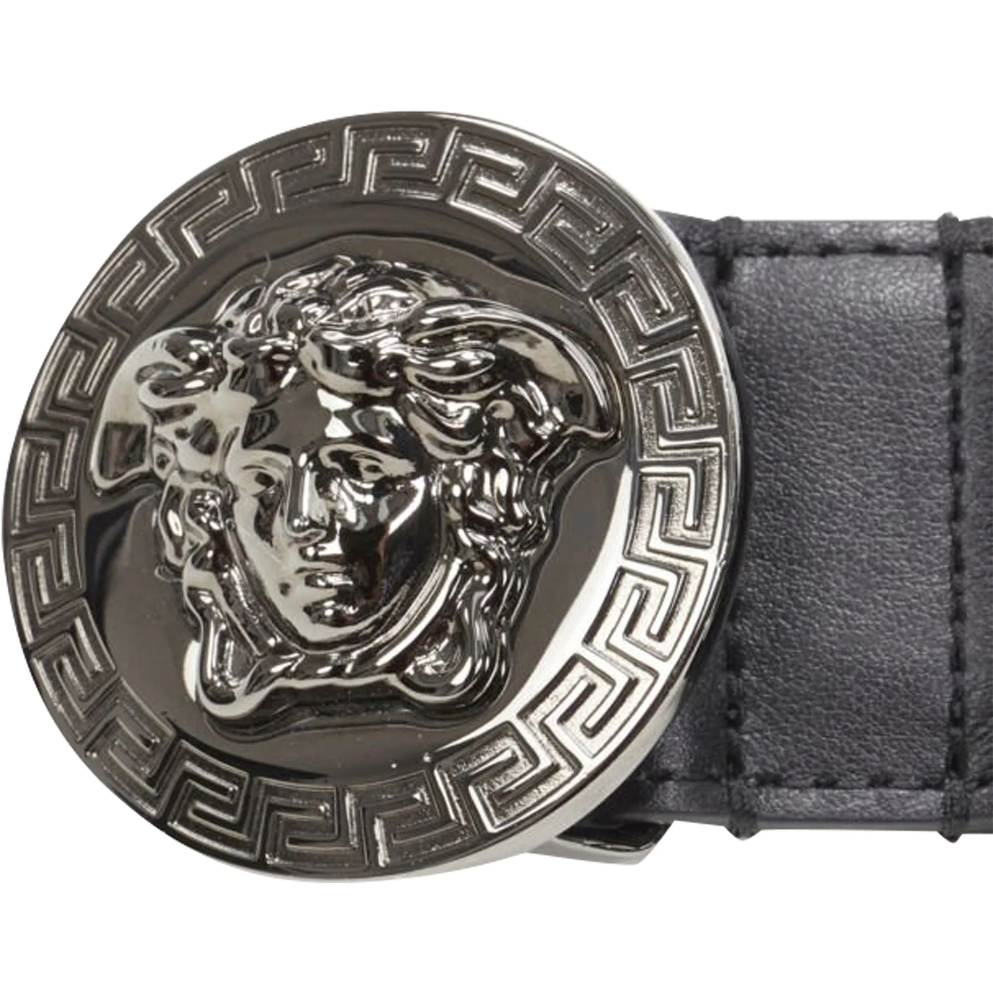 Versace Biggie Medusa Medallion Coin leather belt - Image 6