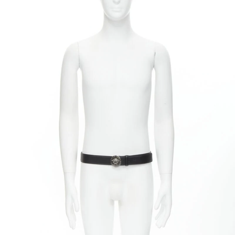 Versace Biggie Medusa Medallion Coin leather belt - Image 8