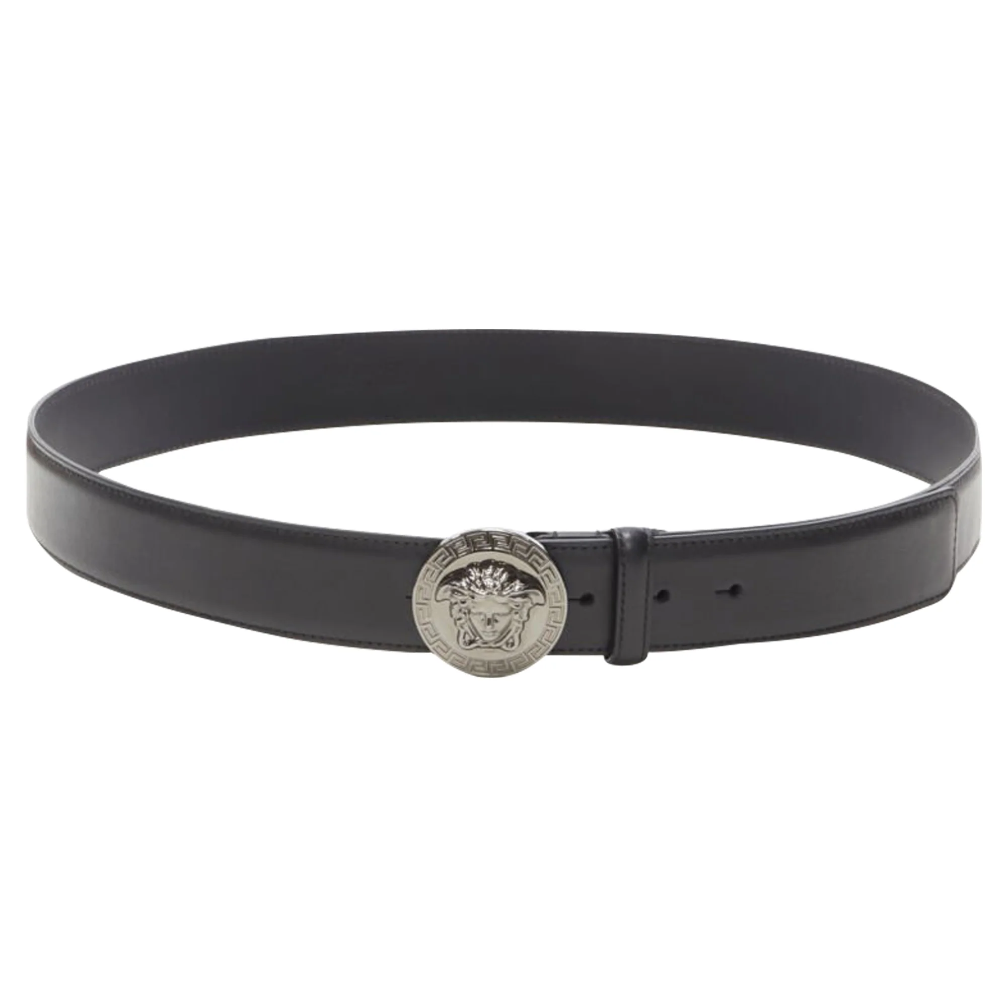 Versace Biggie Medusa silver buckle belt - Image 3