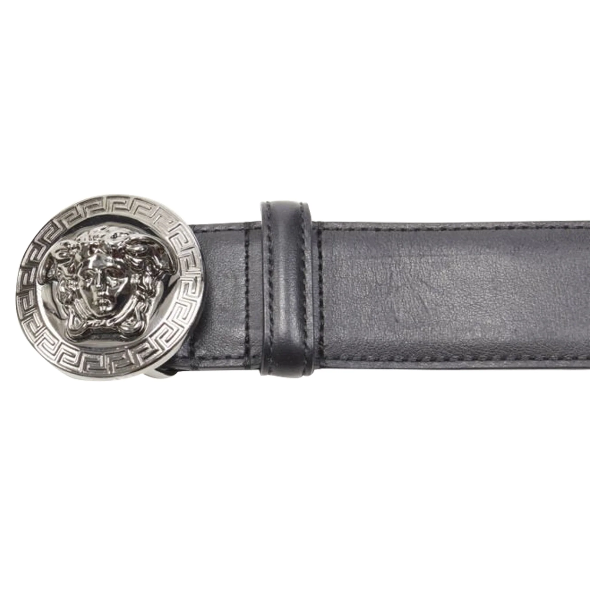 Versace Biggie Medusa silver buckle belt - Image 5