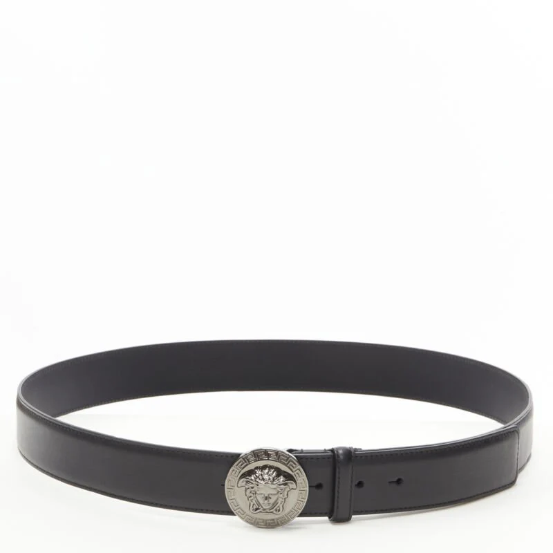 Versace Biggie Medusa silver buckle belt - Image 9