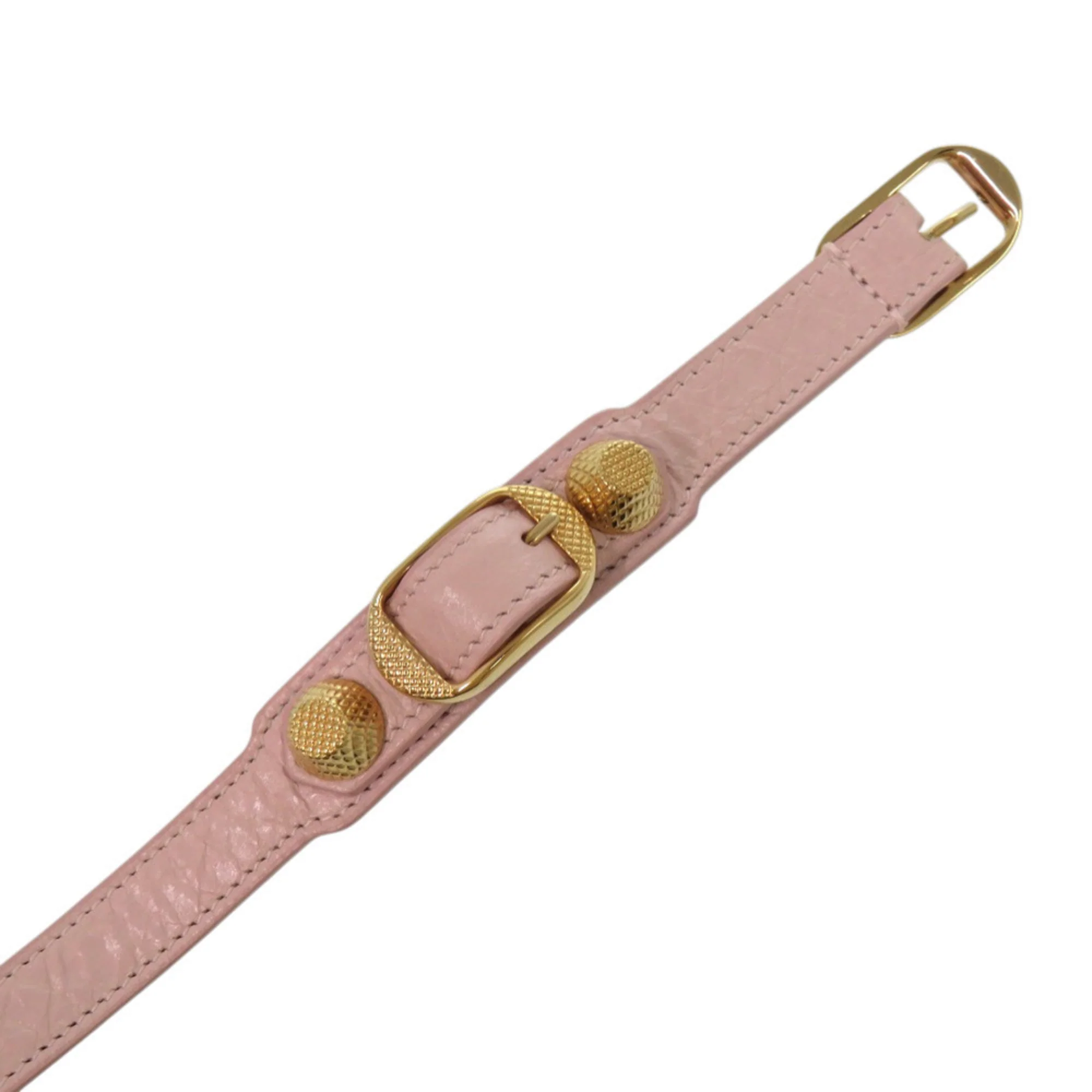 Bracelet Leather Gold and Pink - Image 7