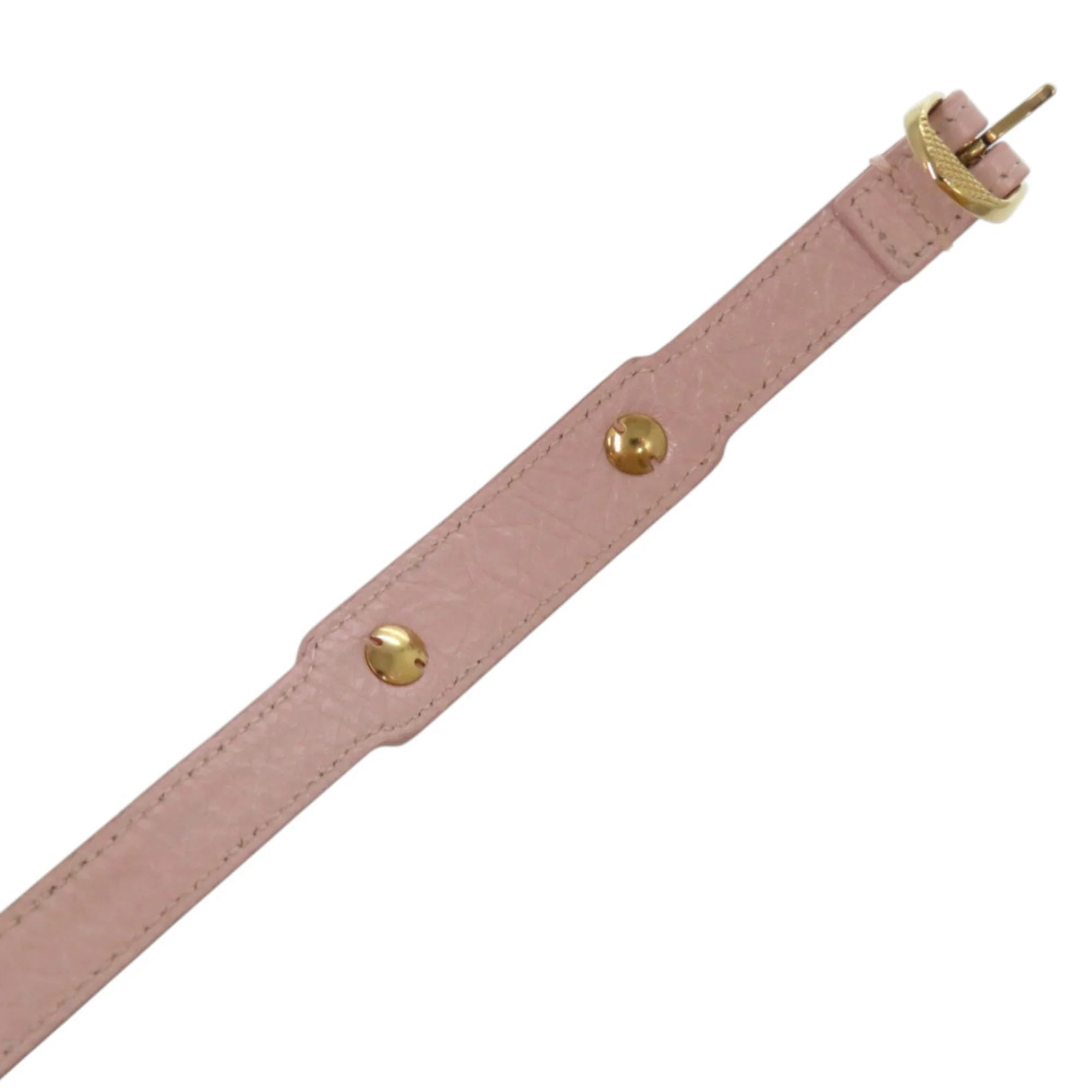 Bracelet Leather Gold and Pink - Image 8