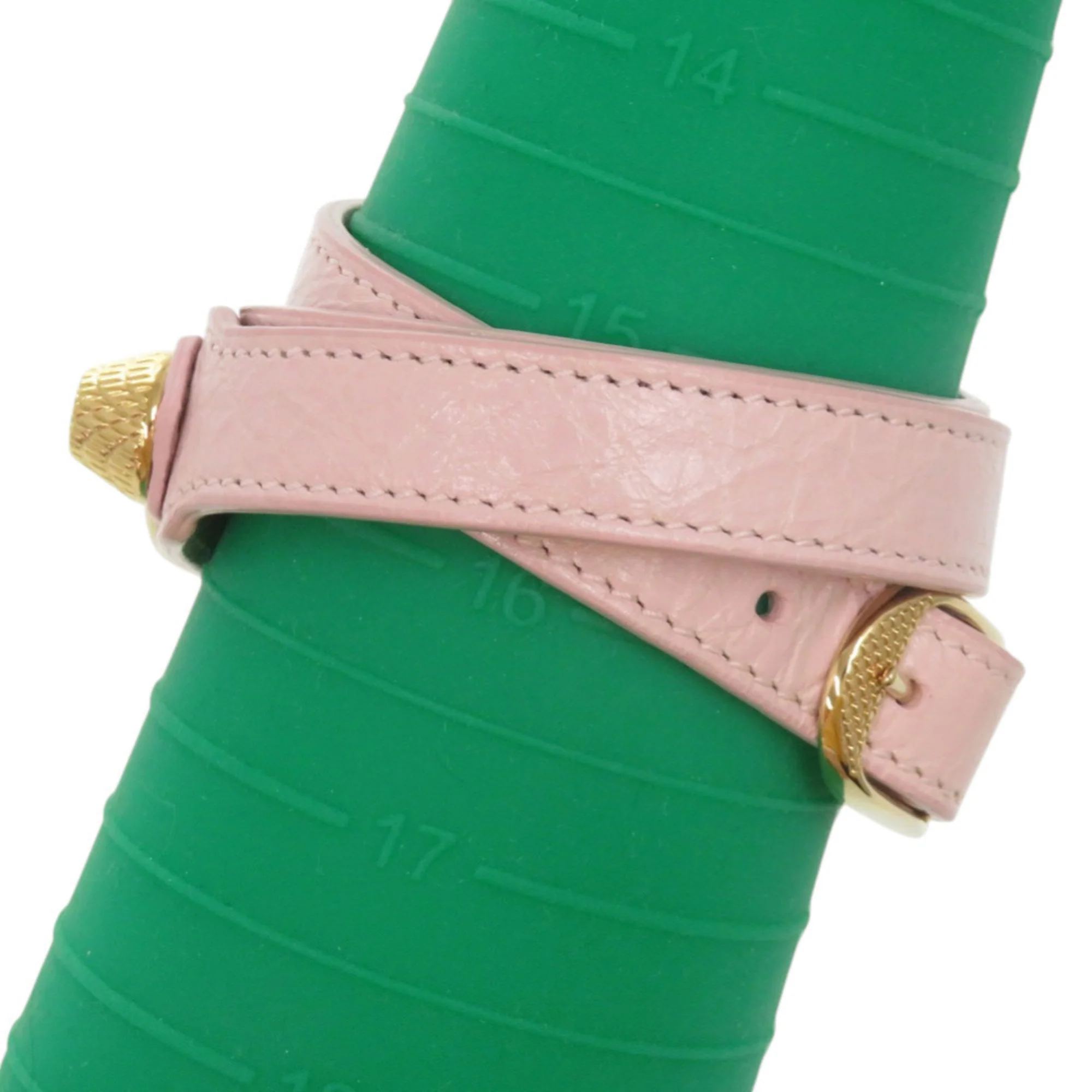 Bracelet Leather Gold and Pink - Image 9