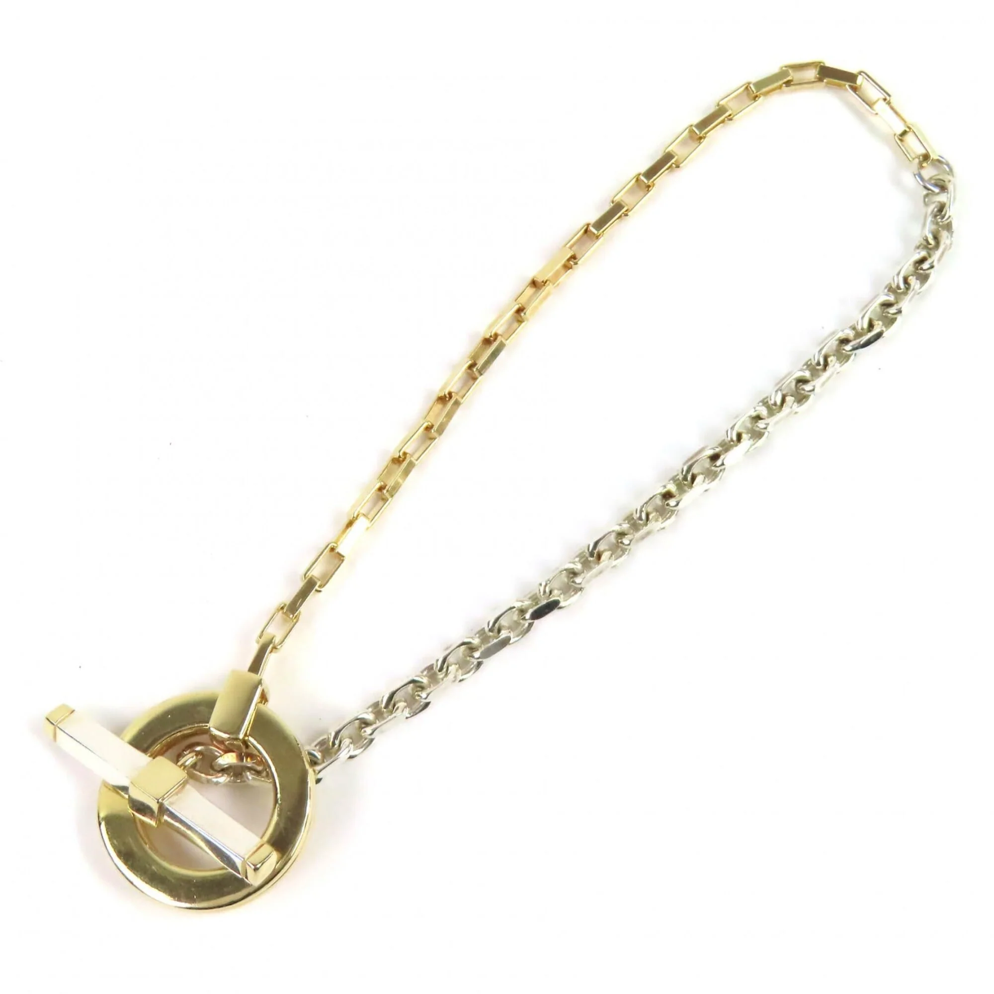 Chain Bracelet Gold and Sterling Silver Large