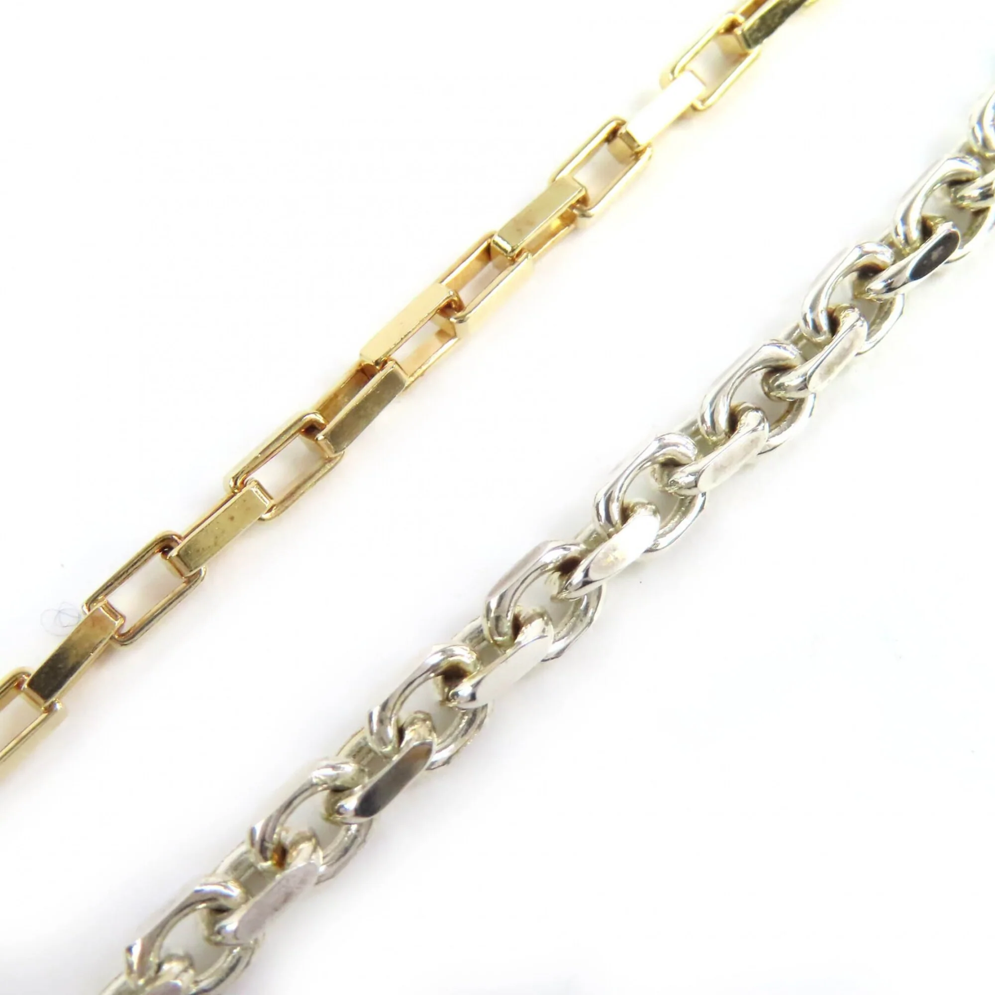 Chain Bracelet Gold and Sterling Silver Large - Image 4