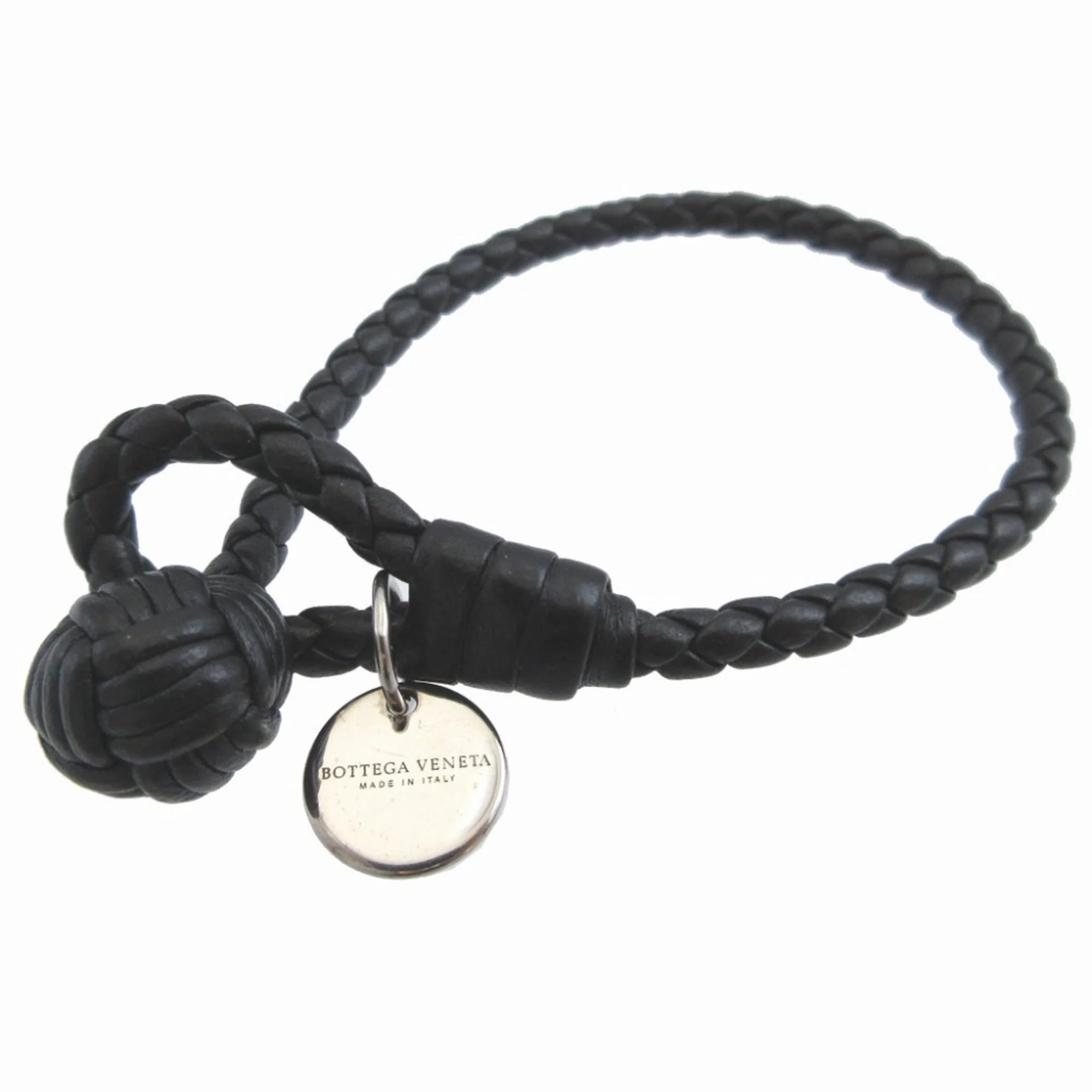 Intrecciato Bracelet Leather Black