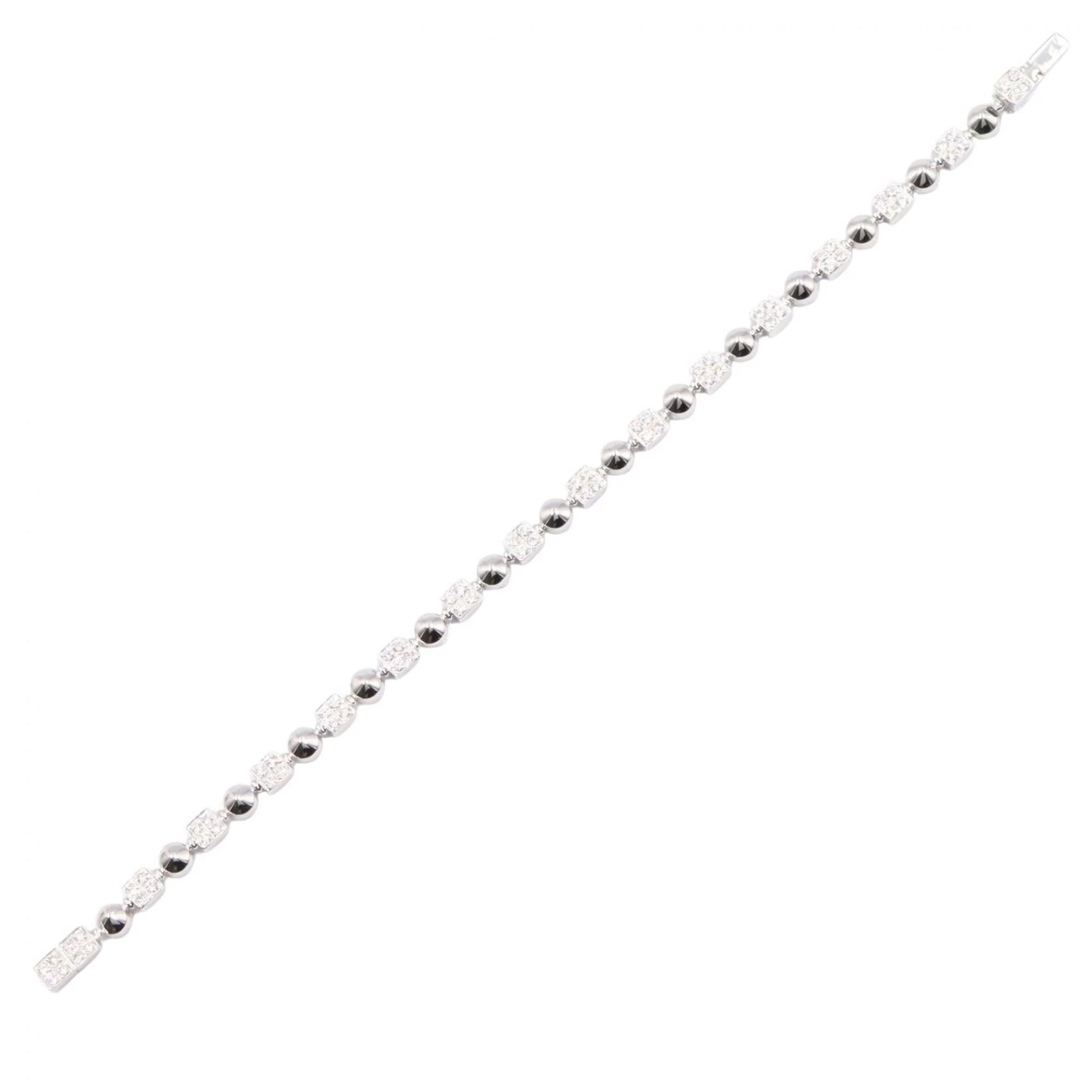 Bracelet 18K White Gold with Diamonds - Image 3