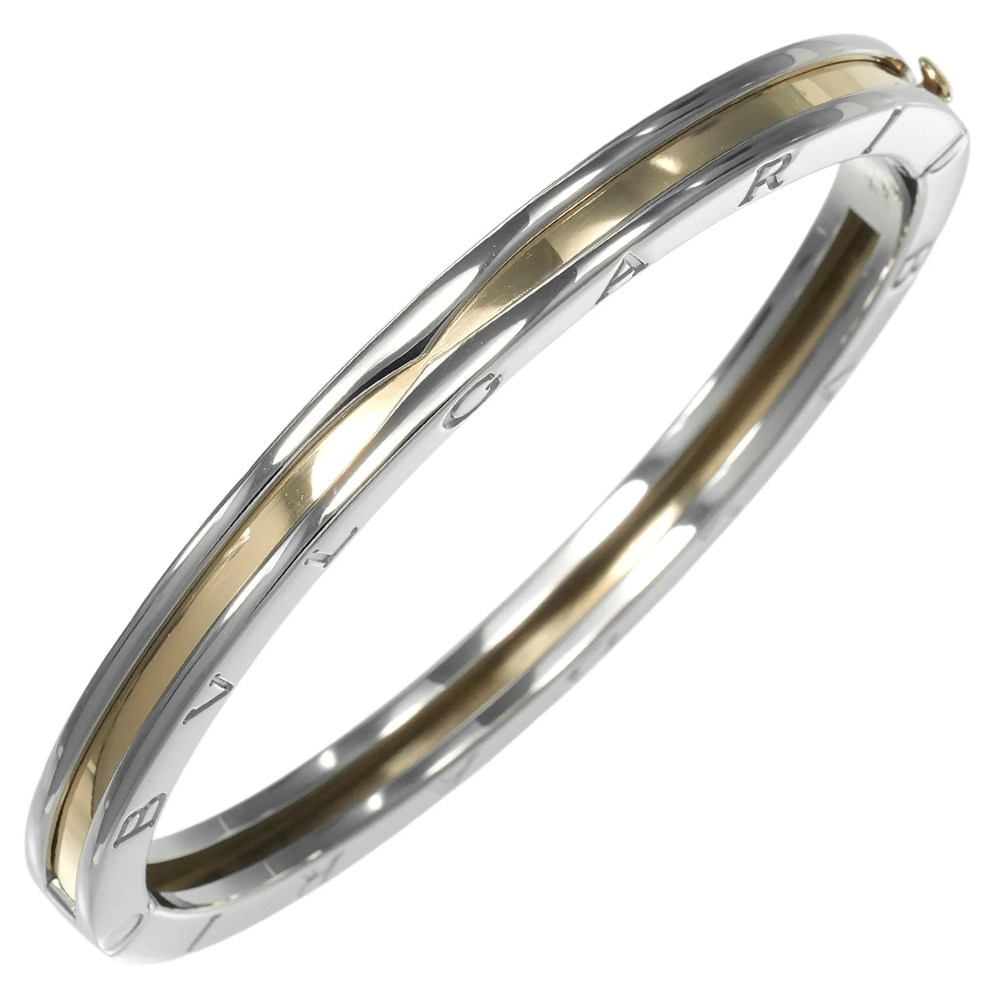 B.Zero1 Bracelet 18K Yellow Gold and Stainless Steel - Image 2