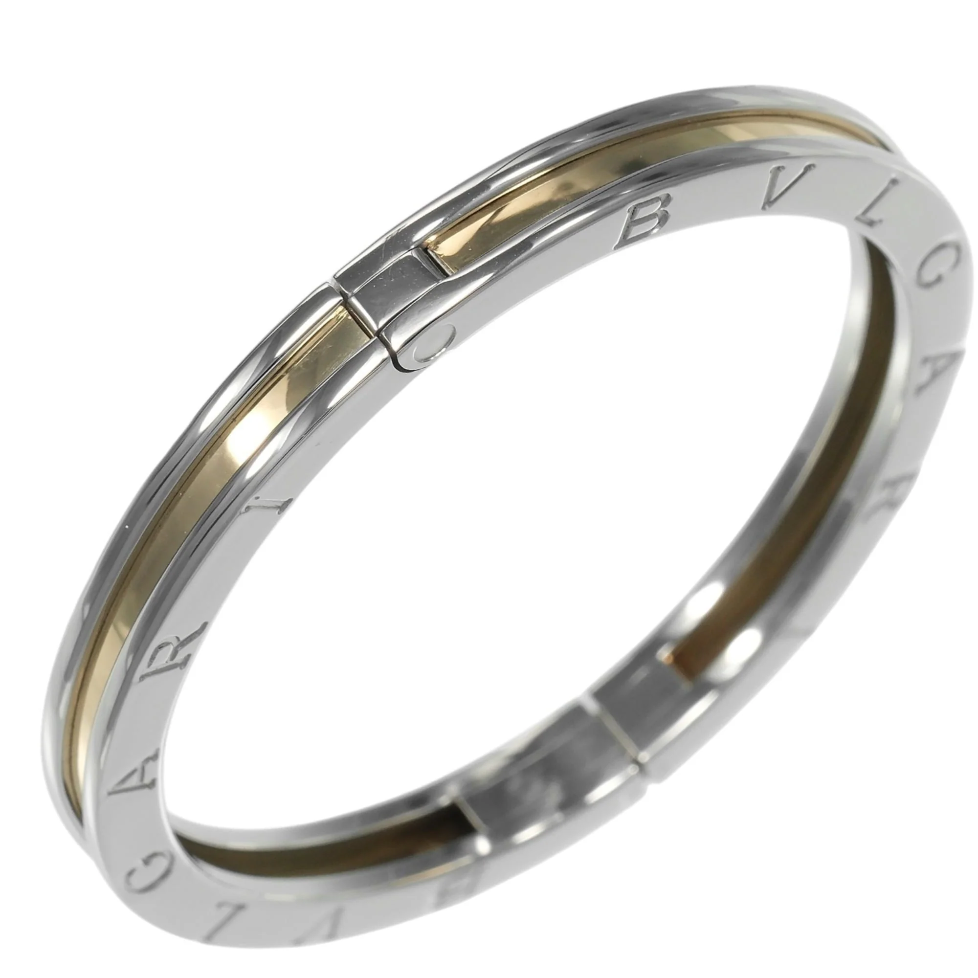 B.Zero1 Bracelet 18K Yellow Gold and Stainless Steel - Image 4