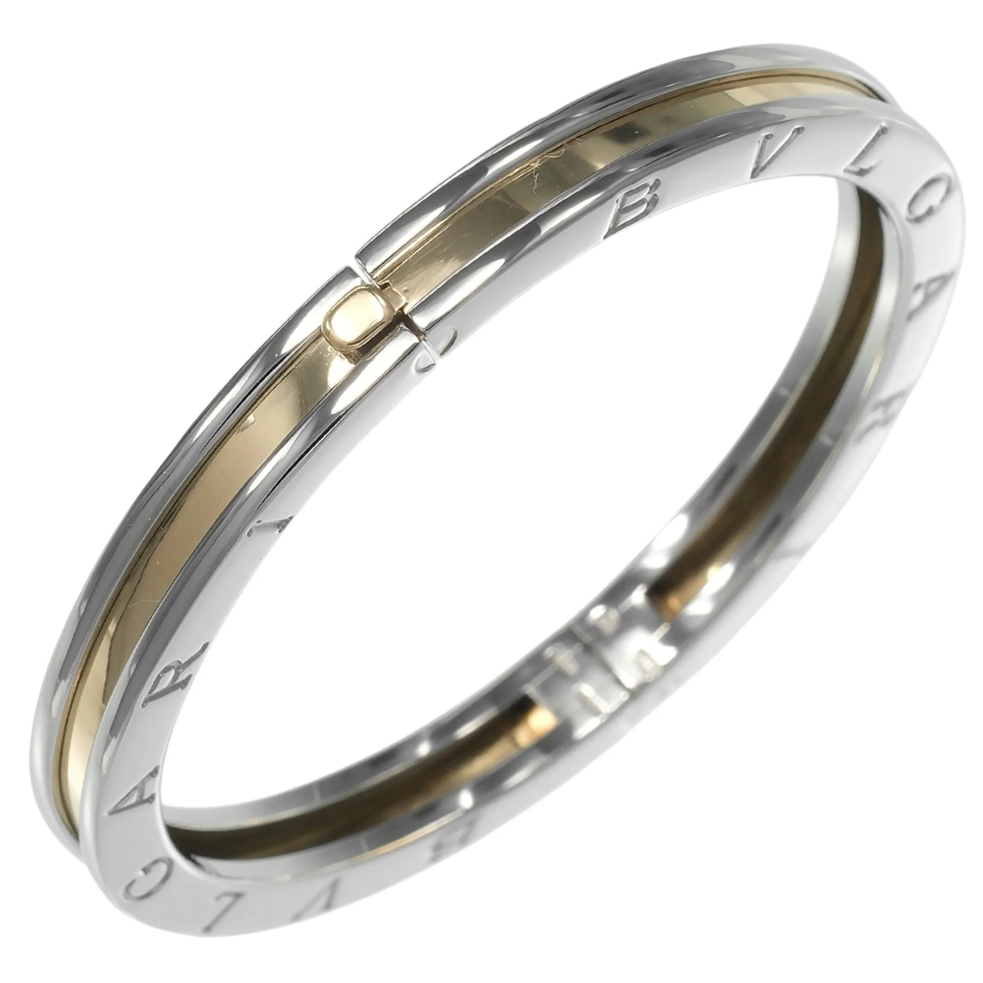 B.Zero1 Bracelet 18K Yellow Gold and Stainless Steel - Image 5