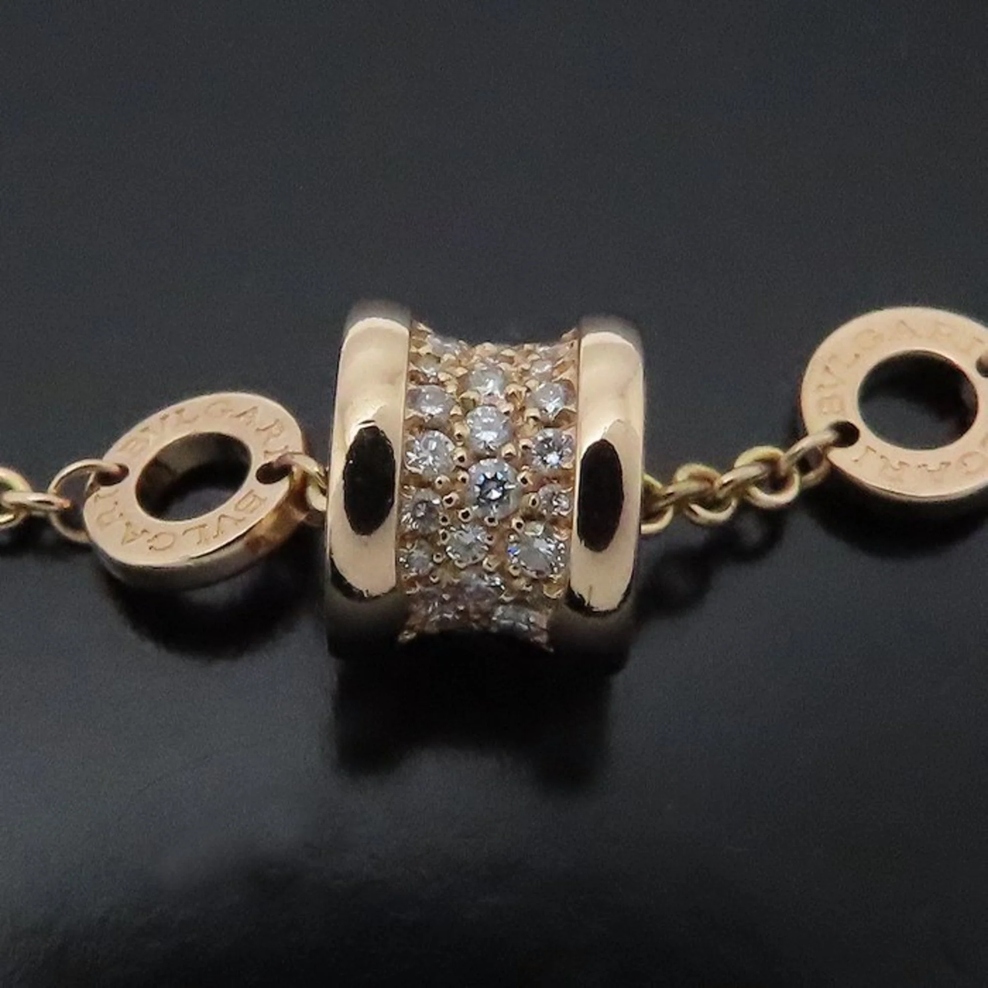 B.Zero1 Bracelet 18K Yellow Gold with Diamond - Image 4