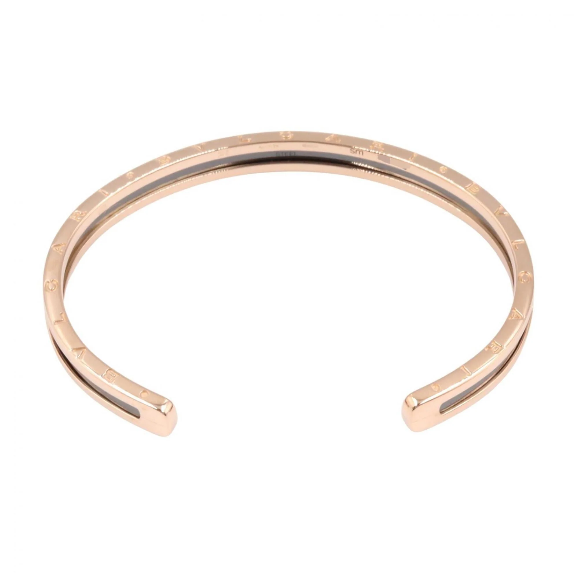 B.Zero1 Bracelet Ceramic and 18K Rose Gold - Image 2