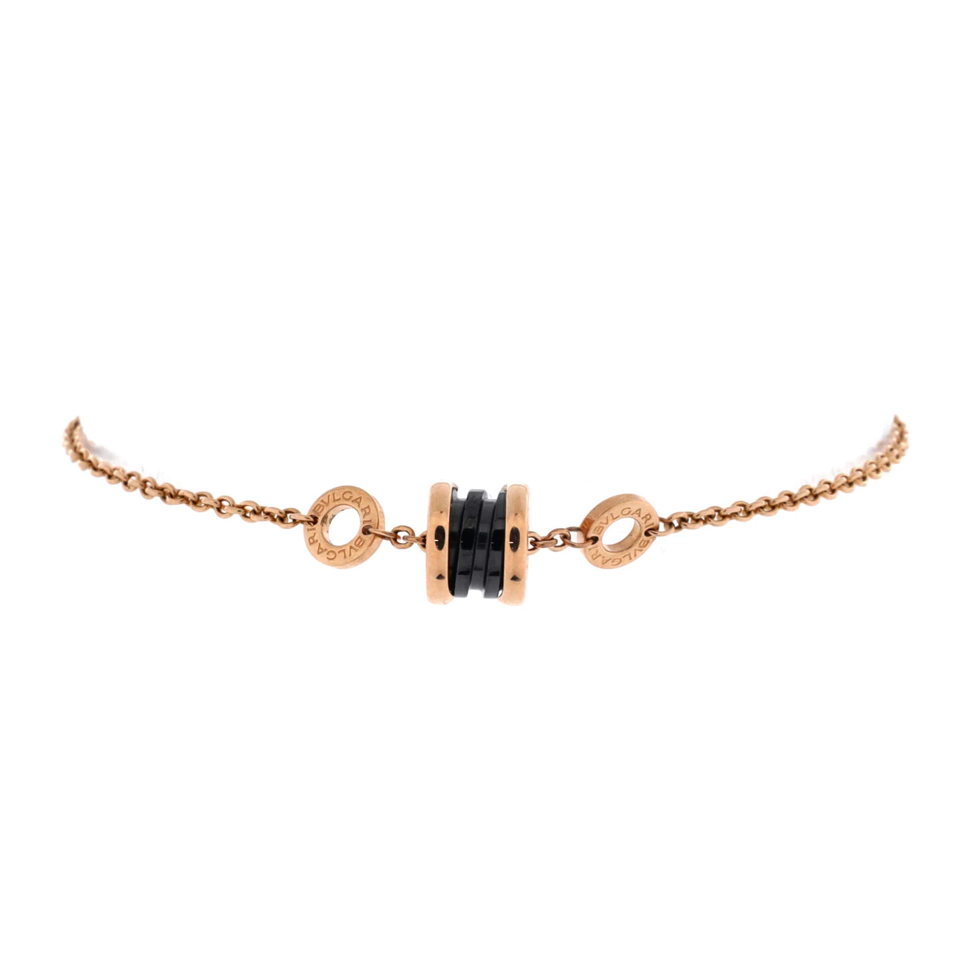 B.Zero1 Soft Bracelet 18K Rose Gold with Ceramic