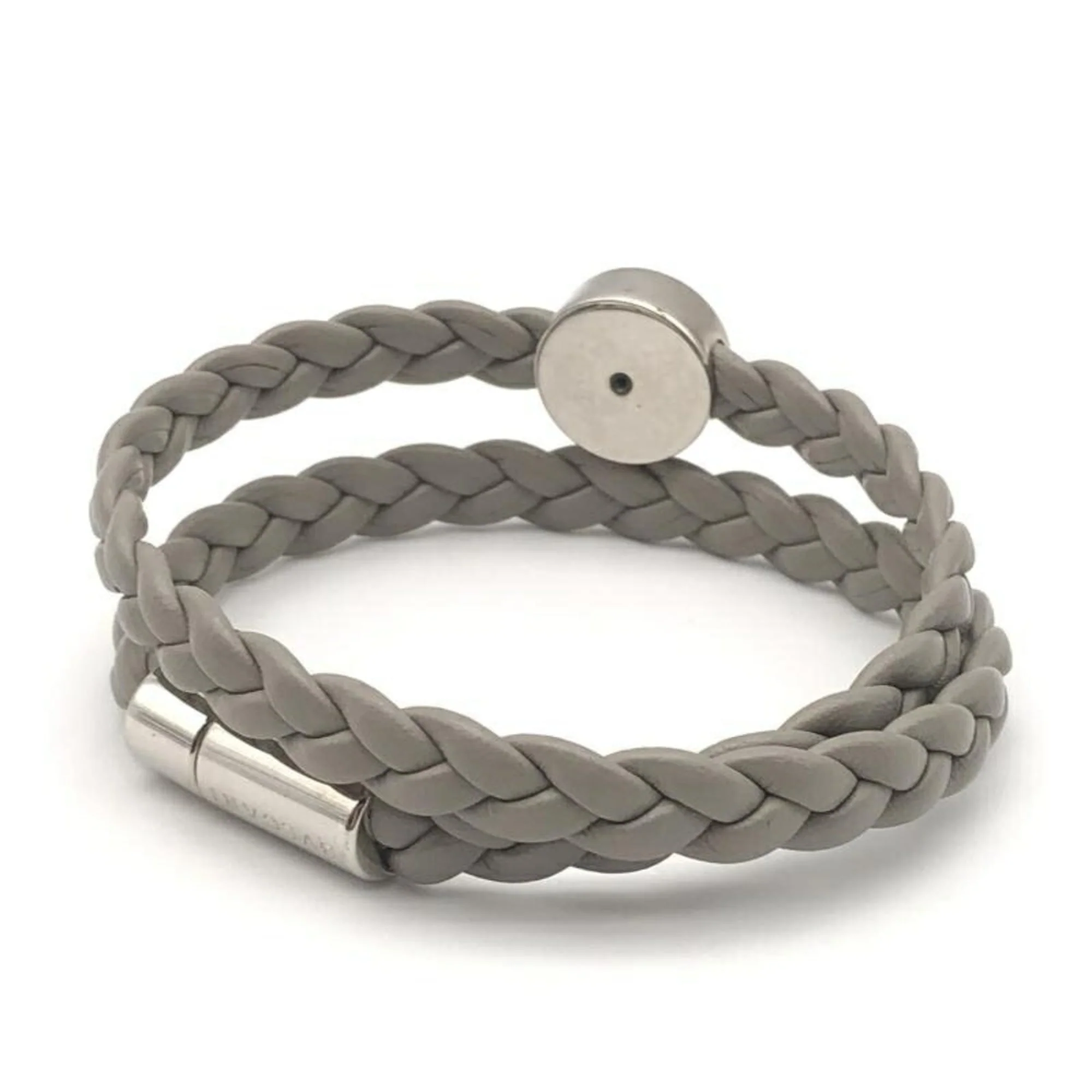 Charm Bracelet Leather Gray - Image 2