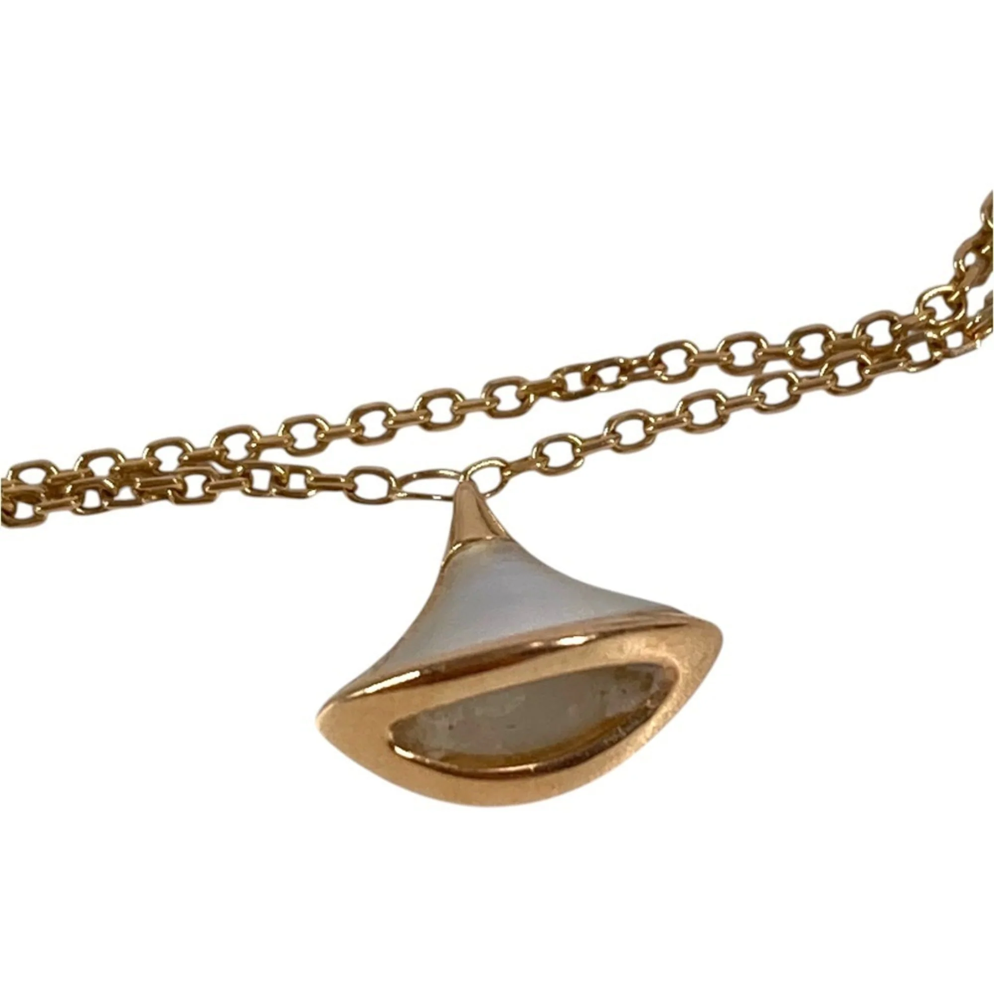 Diva's Dream Bracelet Double Strand 18K Rose Gold with Shell - Image 3