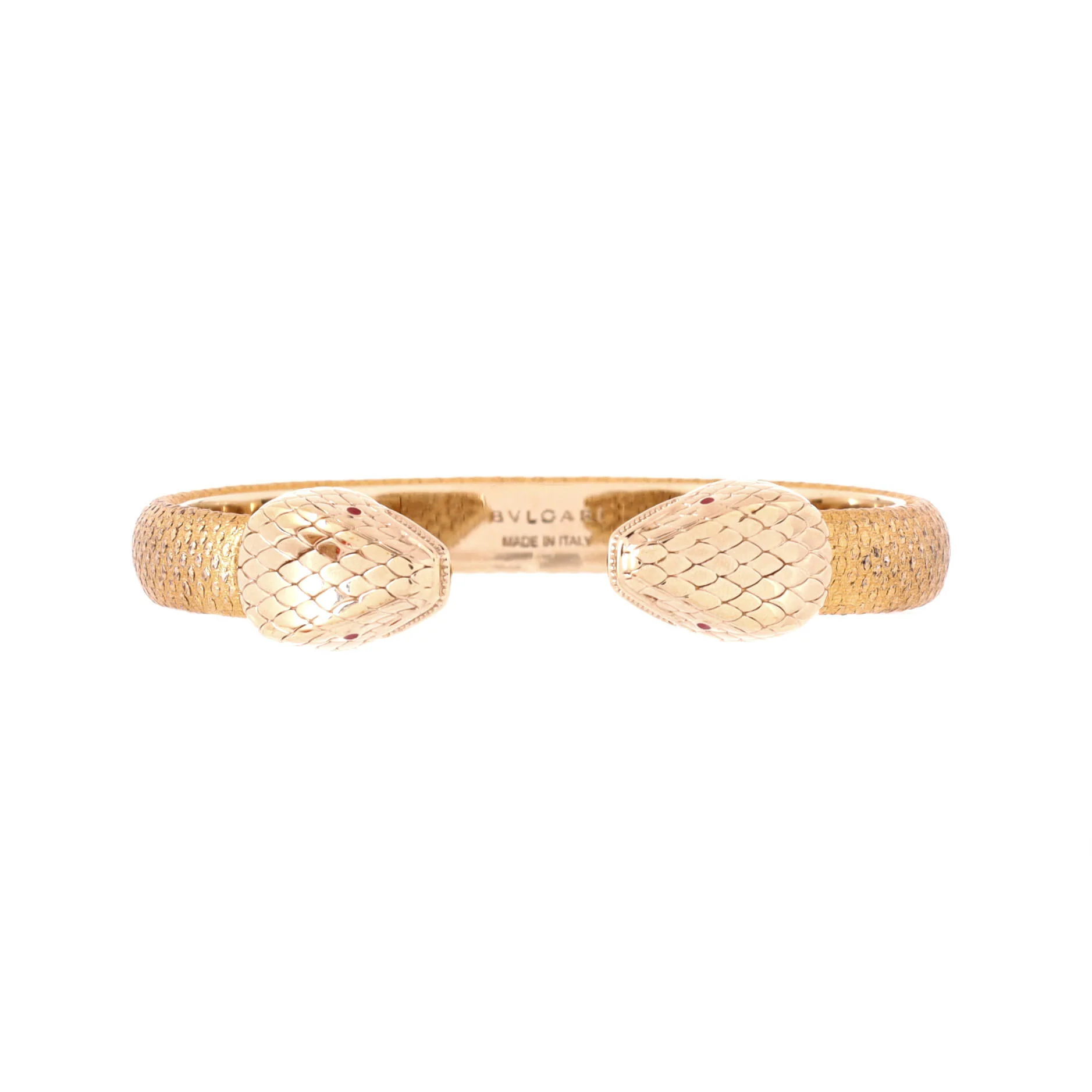 Serpenti Forever Bracelet Metal and Embossed Leather