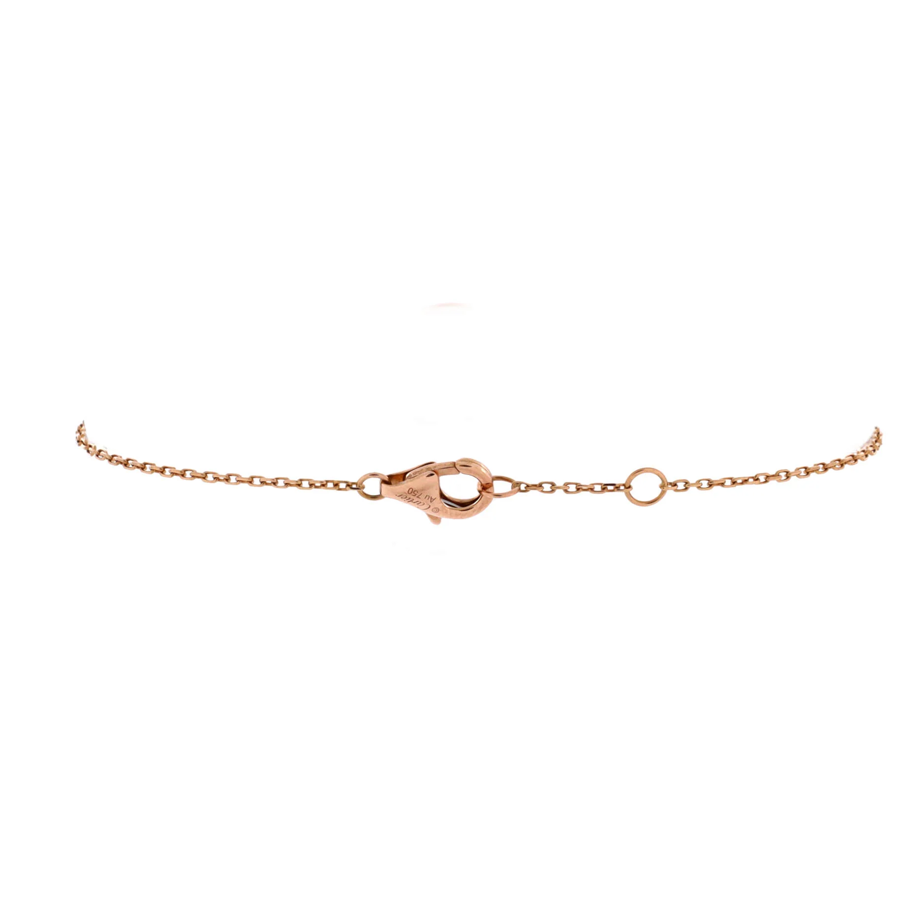 Amulette de Cartier Bracelet 18K Rose Gold with Diamond and Pink Opal XS - Image 2