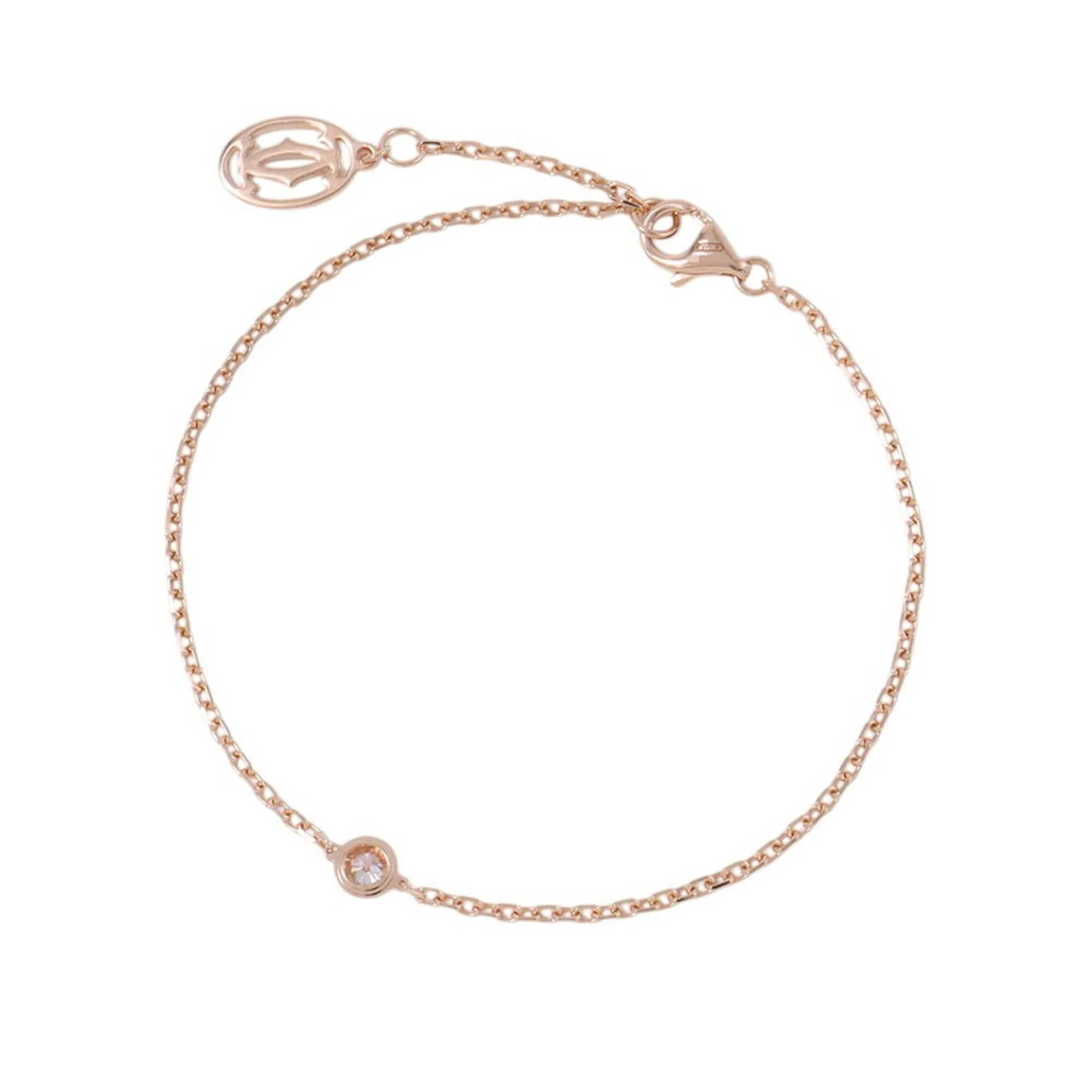 Bracelet 18K Rose Gold Small with Diamond - Image 3