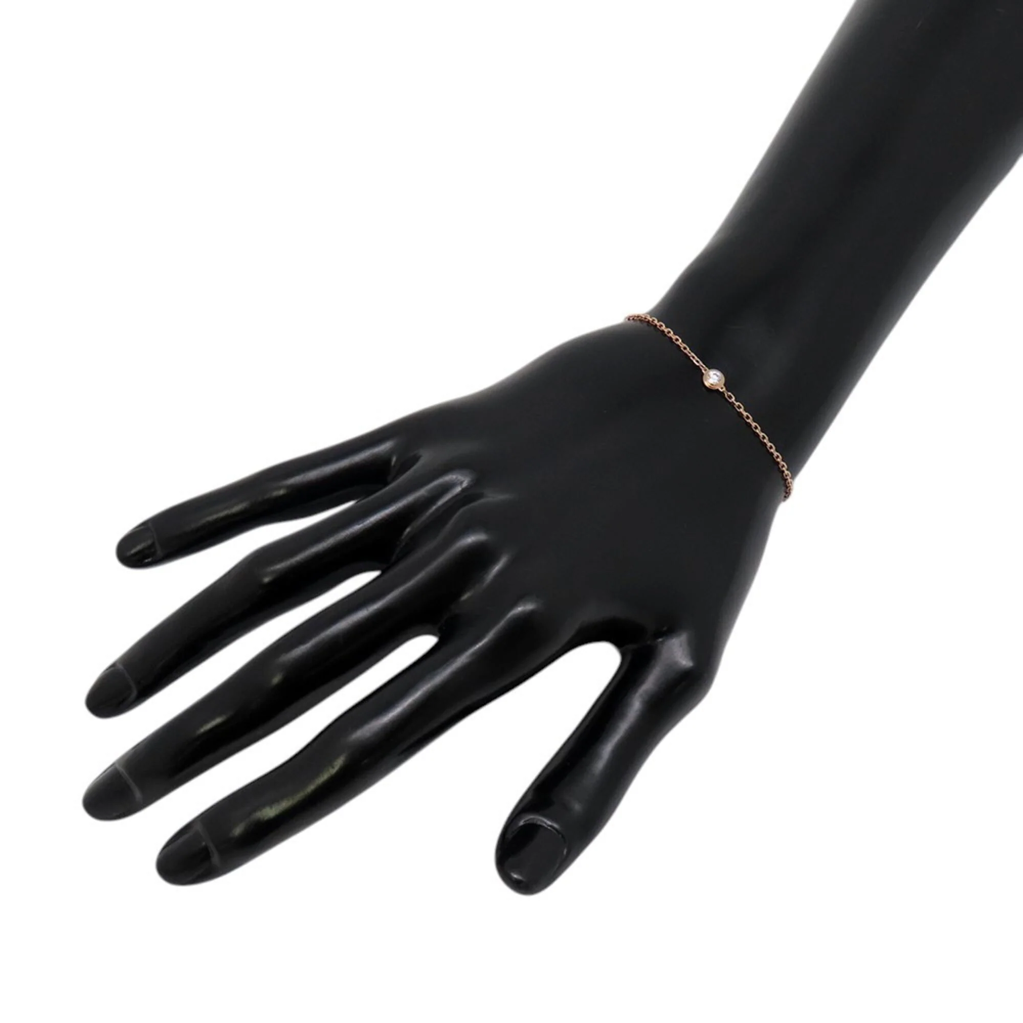 Bracelet 18K Rose Gold Small with Diamond - Image 4