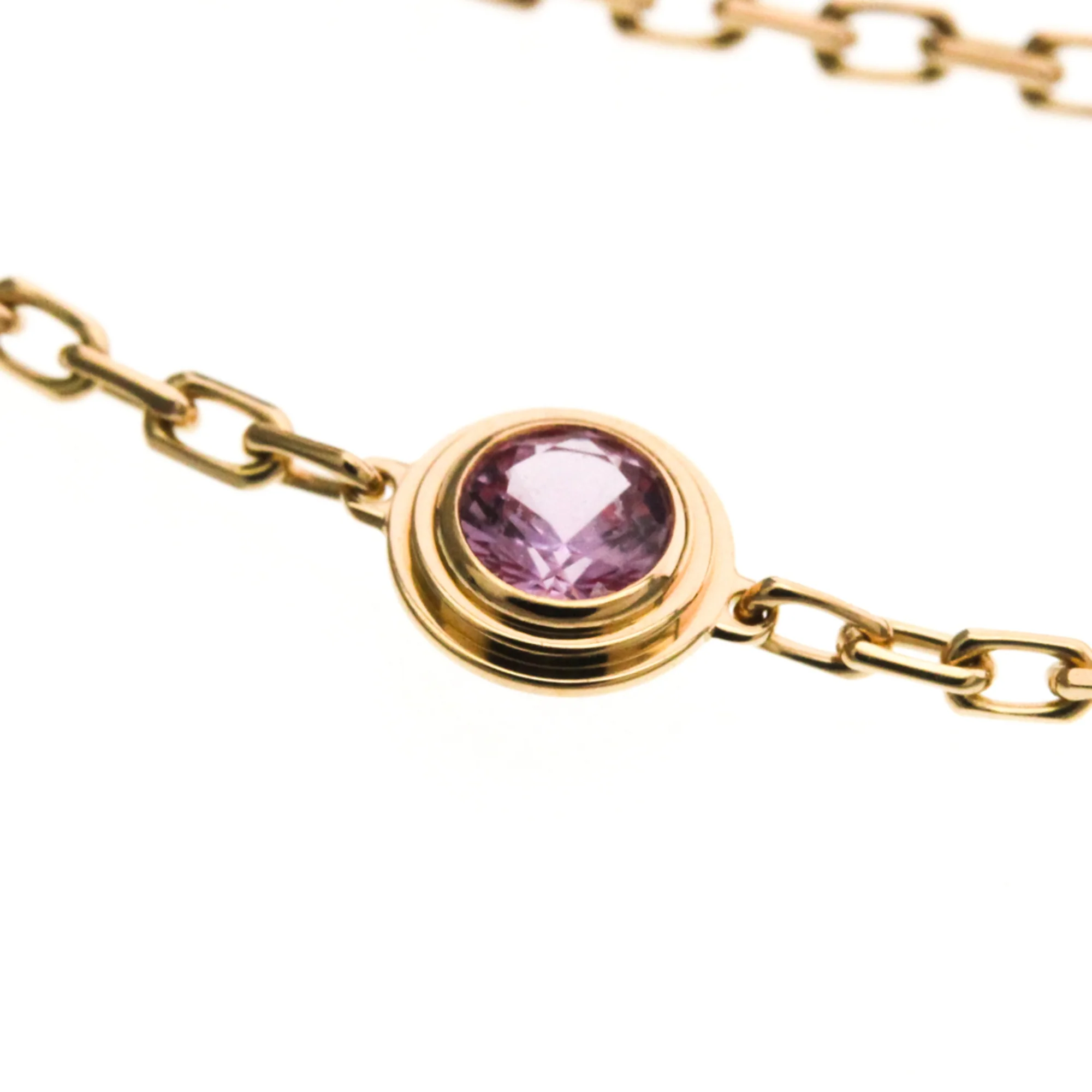Bracelet 18K Rose Gold with Sapphire - Image 6