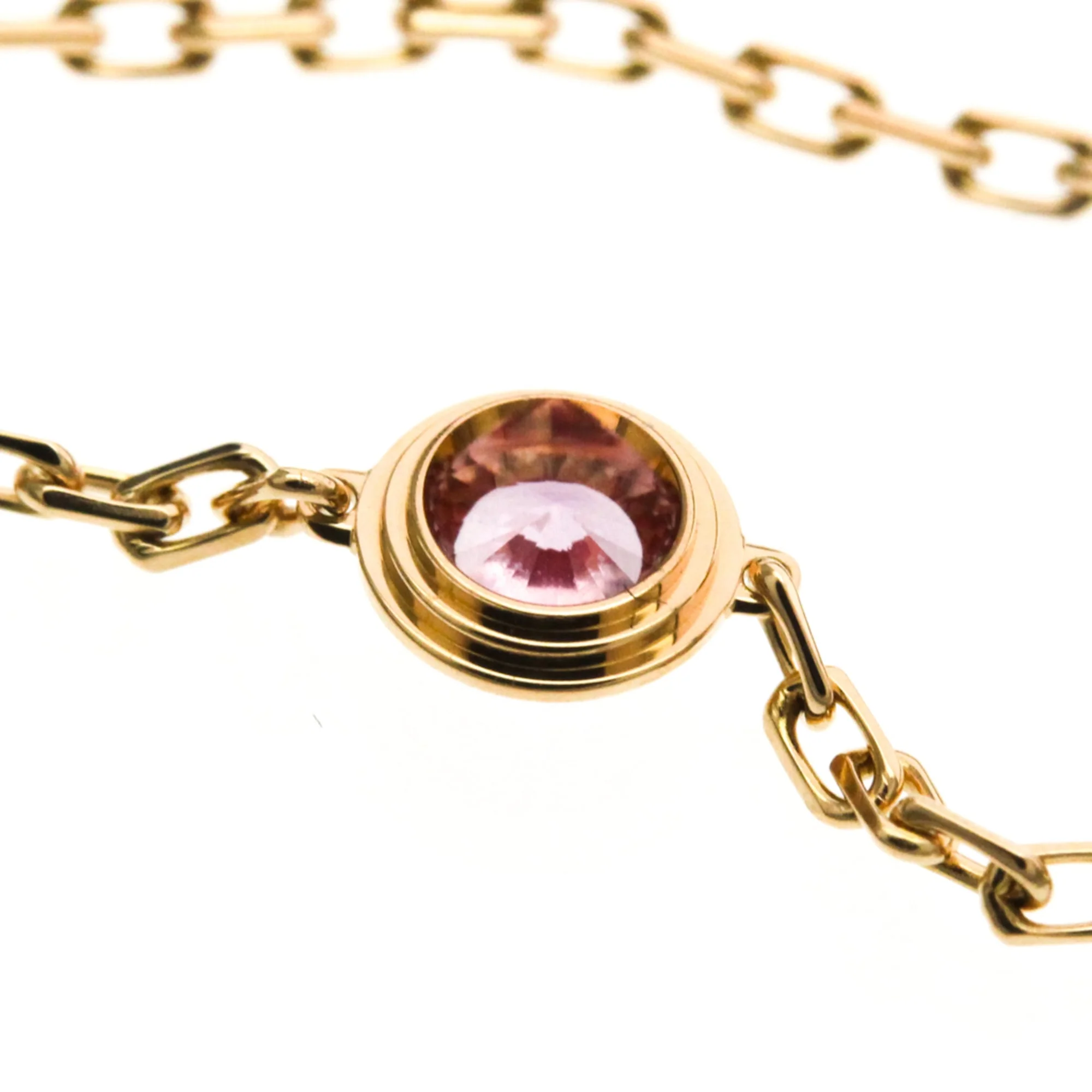 Bracelet 18K Rose Gold with Sapphire - Image 7