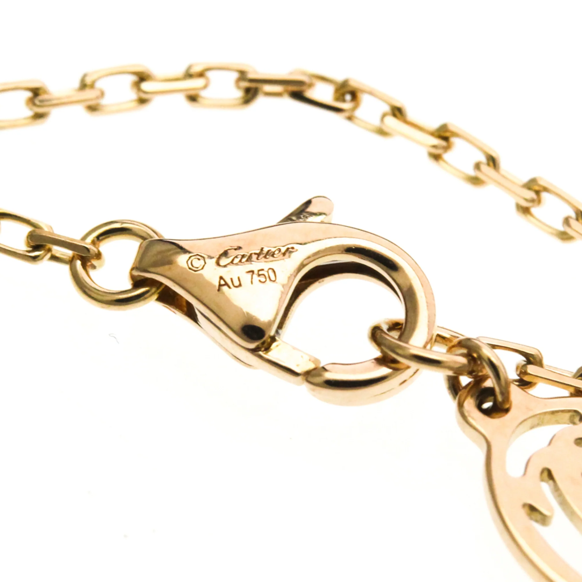 Bracelet 18K Rose Gold with Sapphire - Image 8