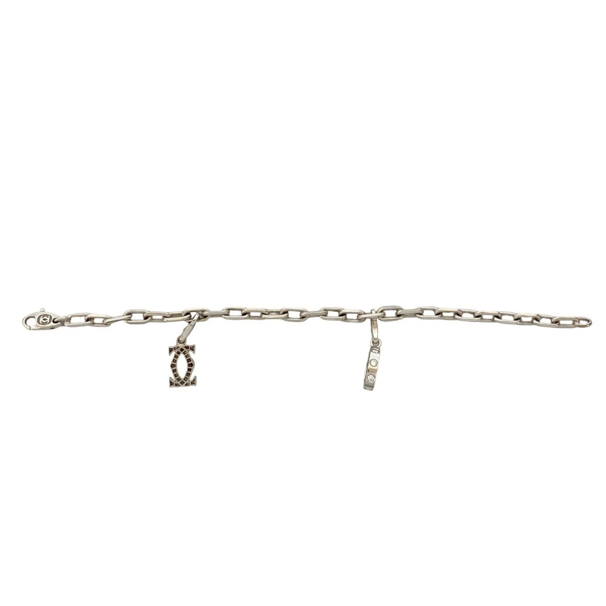 Charm Bracelet 18K White Gold With Diamond - Image 6