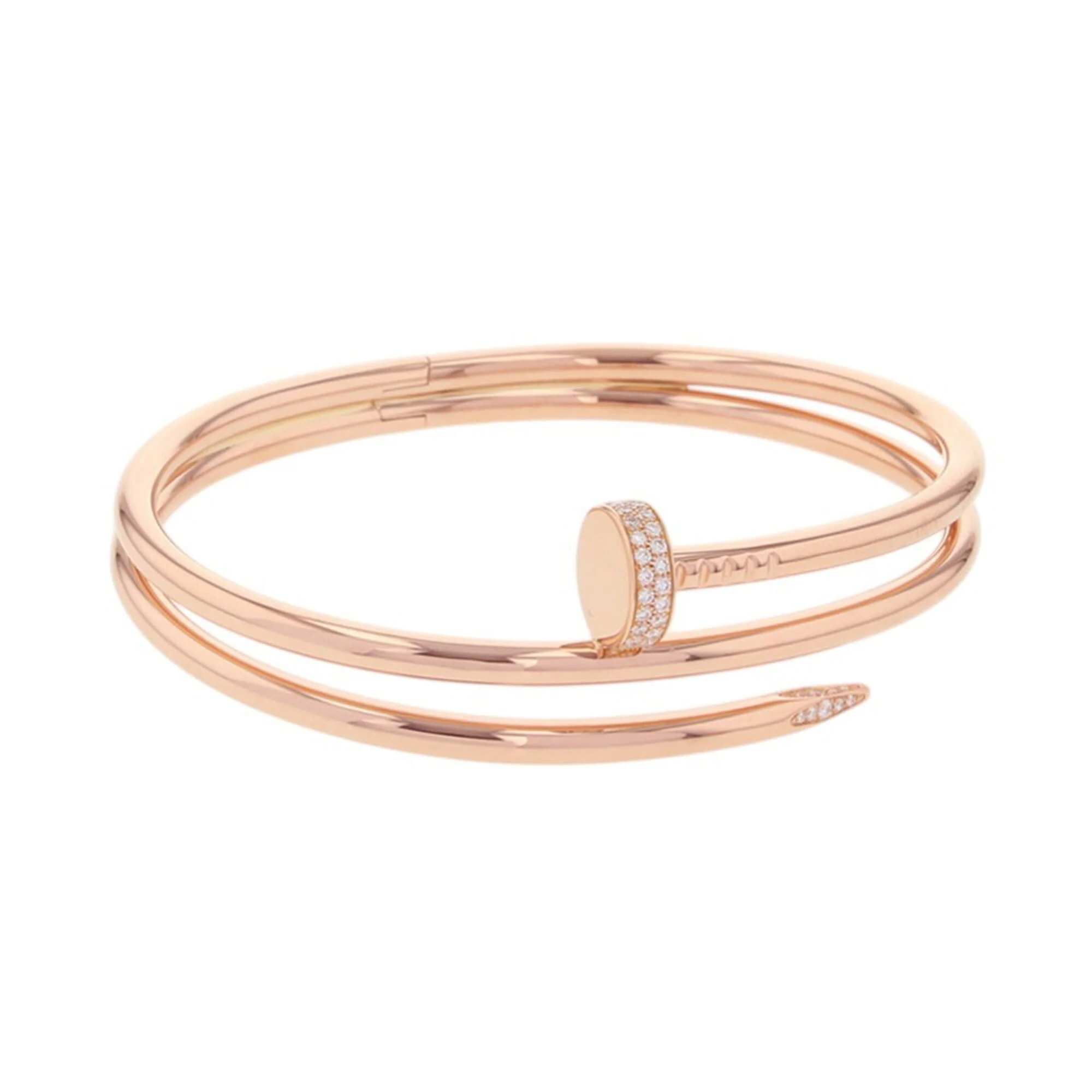 Juste un Clou Bracelet 18K Rose Gold with Diamonds