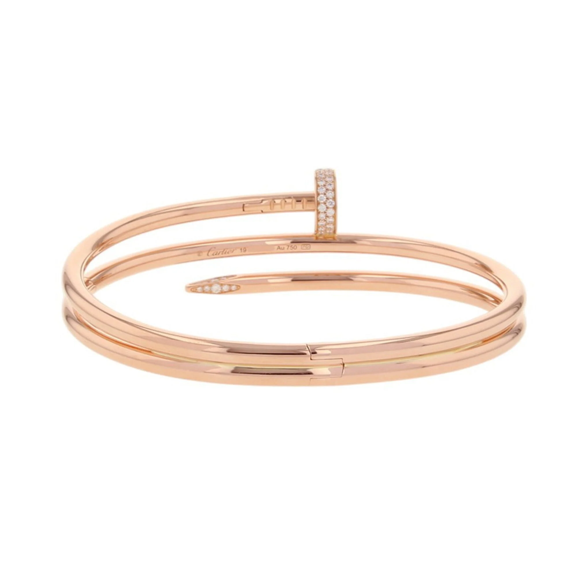 Juste un Clou Bracelet 18K Rose Gold with Diamonds - Image 3
