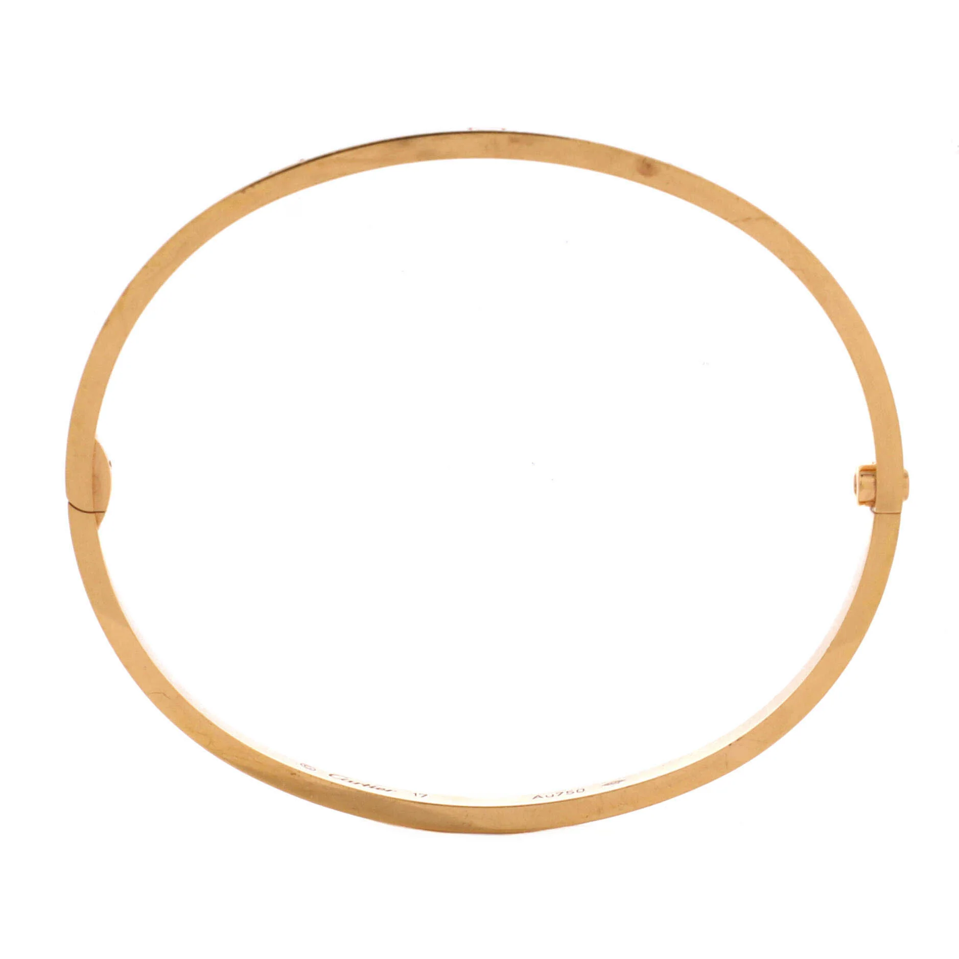 Love Bracelet 18K Rose Gold Small 17 - Image 3