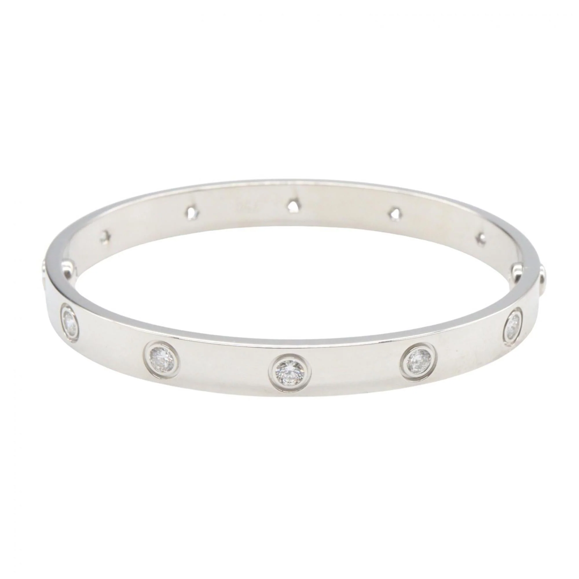 Love Bracelet 18K White Gold with Diamond - Image 2