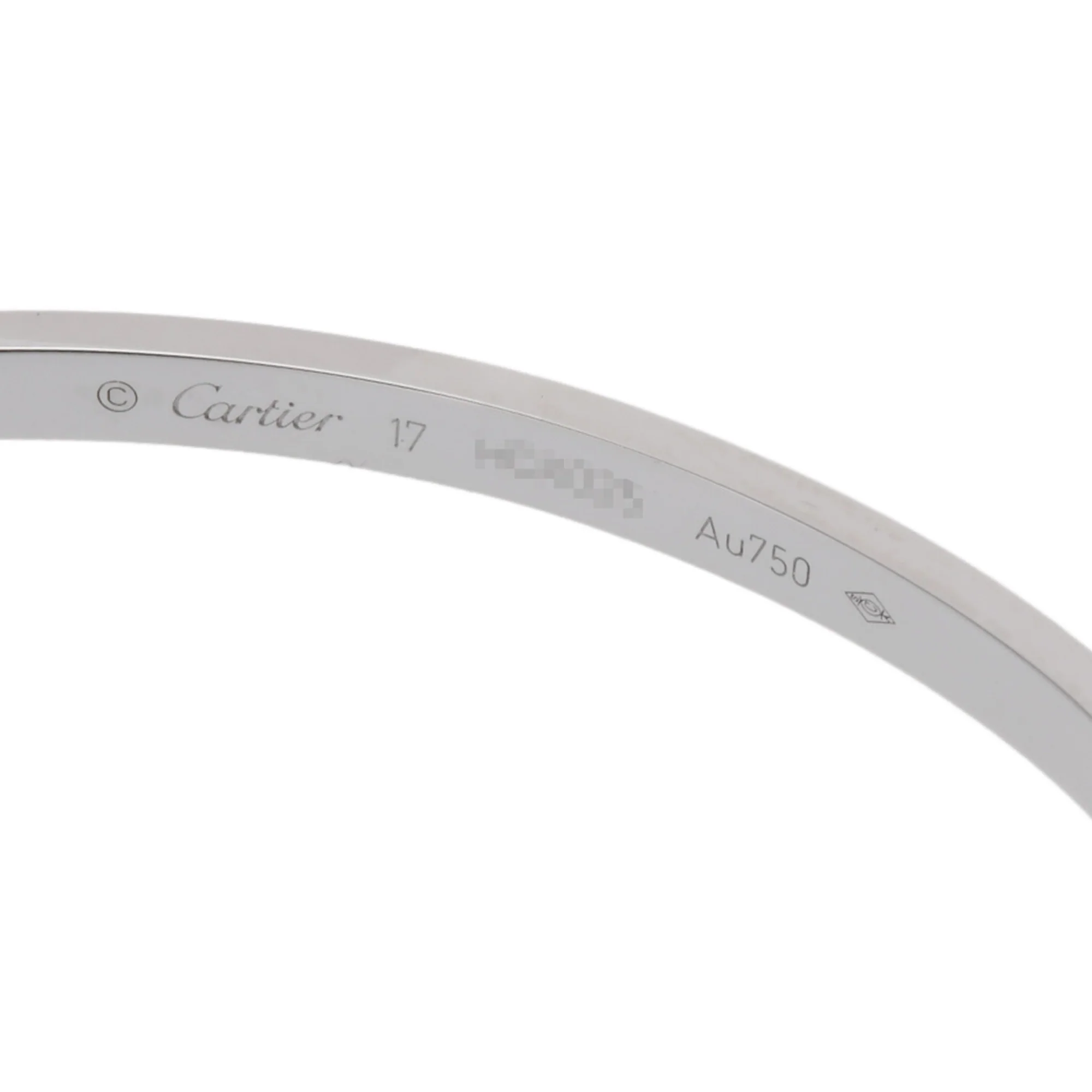 Love Bracelet 18K White Gold with Diamond - Image 5
