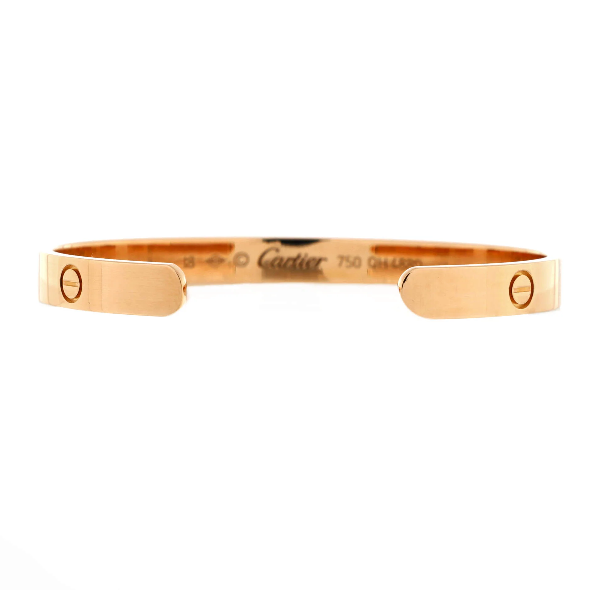 Love Cuff Bracelet 18K Rose Gold - Image 2