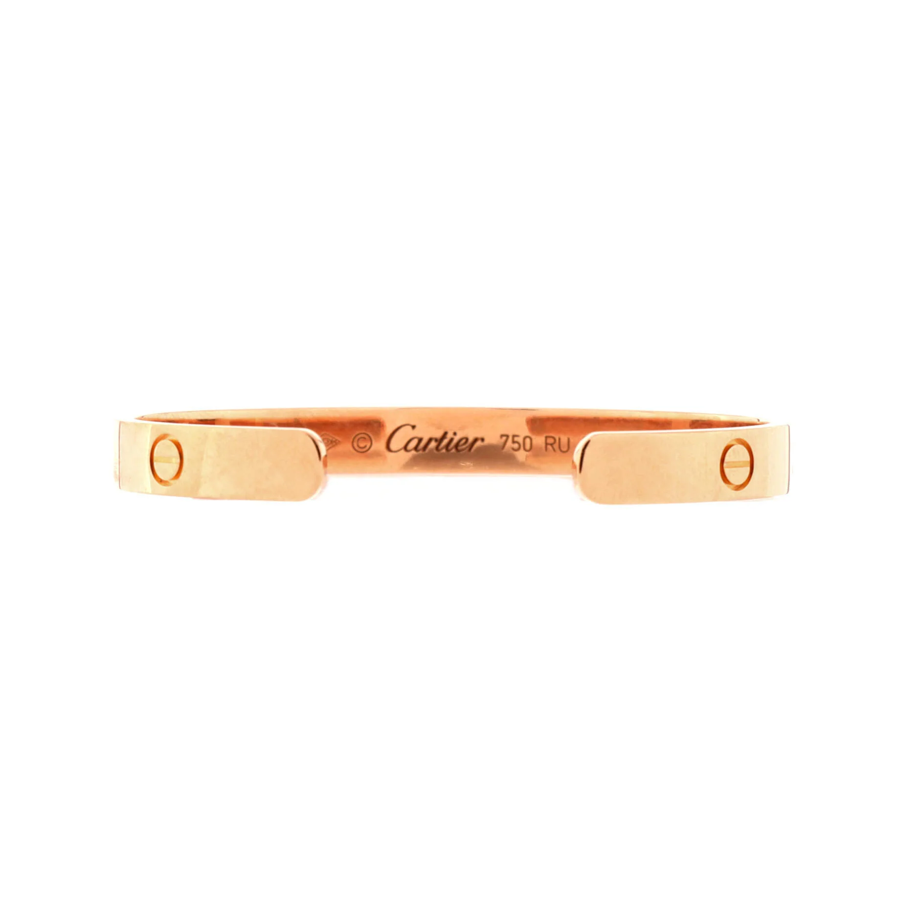 Love Cuff Bracelet 18K Rose Gold - Image 2