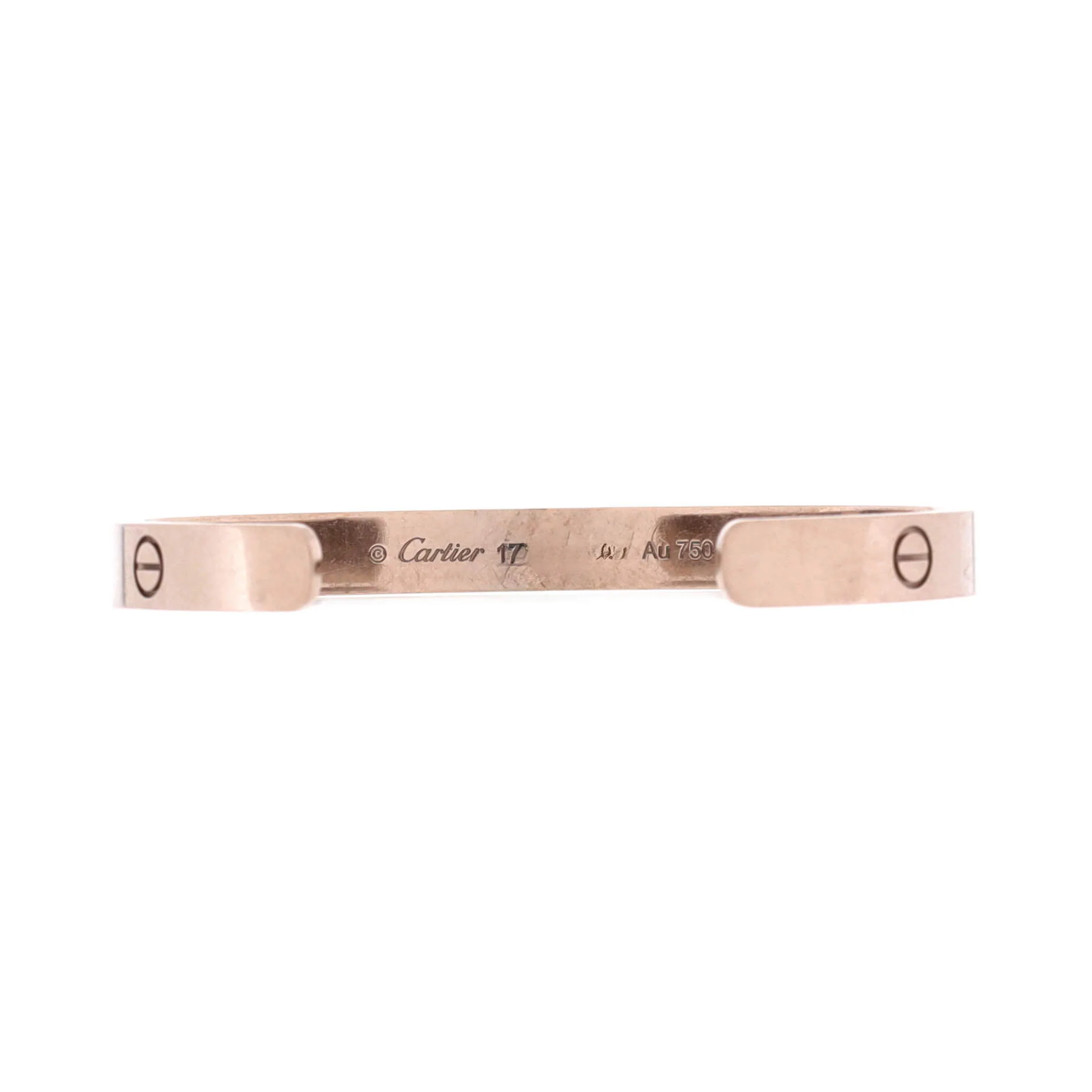 Love Cuff Bracelet 18K White Gold - Image 3