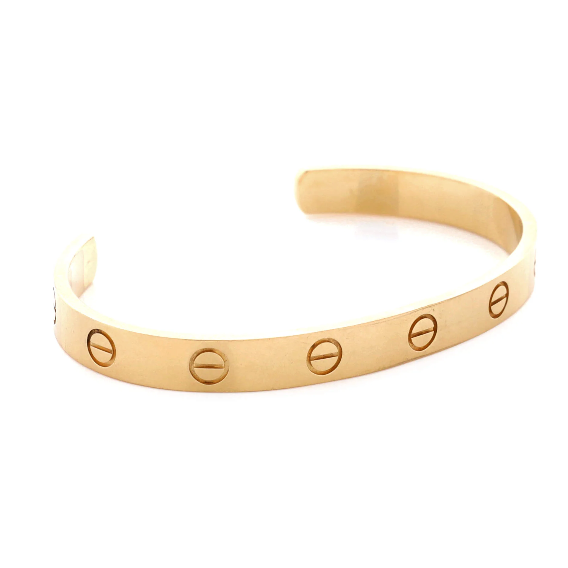 Love Cuff Bracelet 18K Yellow Gold - Image 3