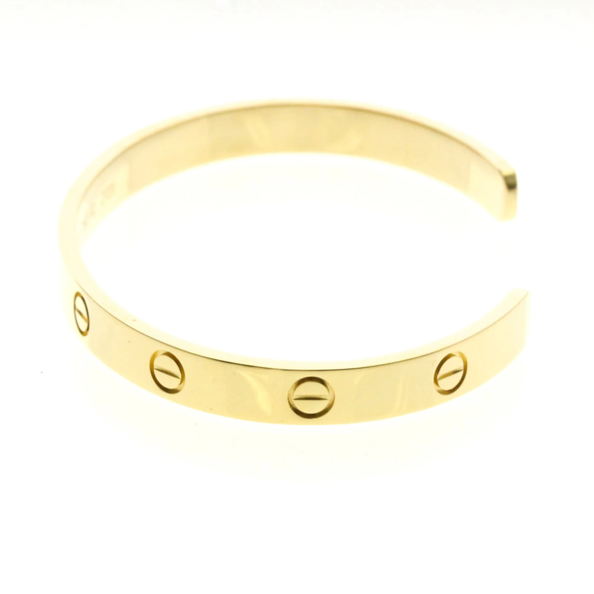 Love Open Bangle 18K Yellow Gold Bracelet - Image 2