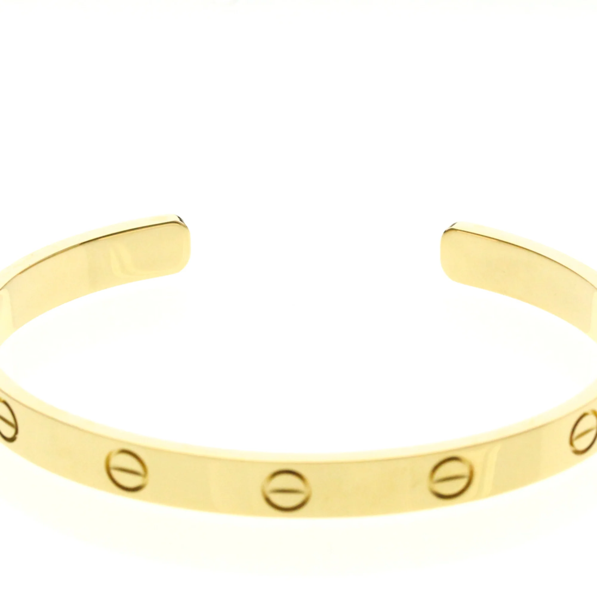 Love Open Bangle 18K Yellow Gold Bracelet - Image 5