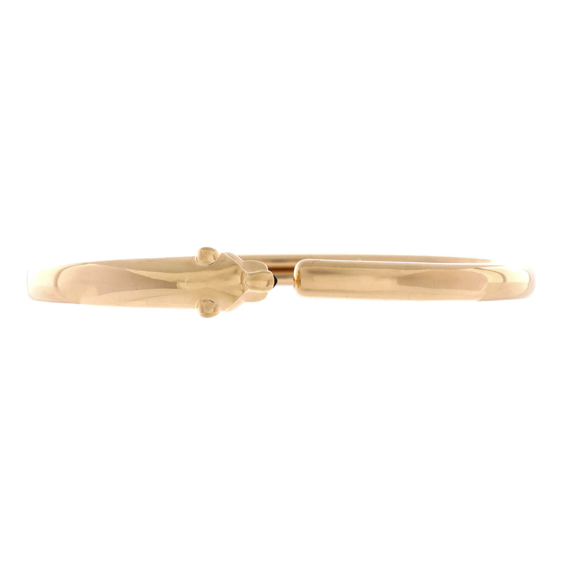 Panthere de Cartier Open Cuff Bracelet 18K Yellow Gold with Onyx and Tsavorite