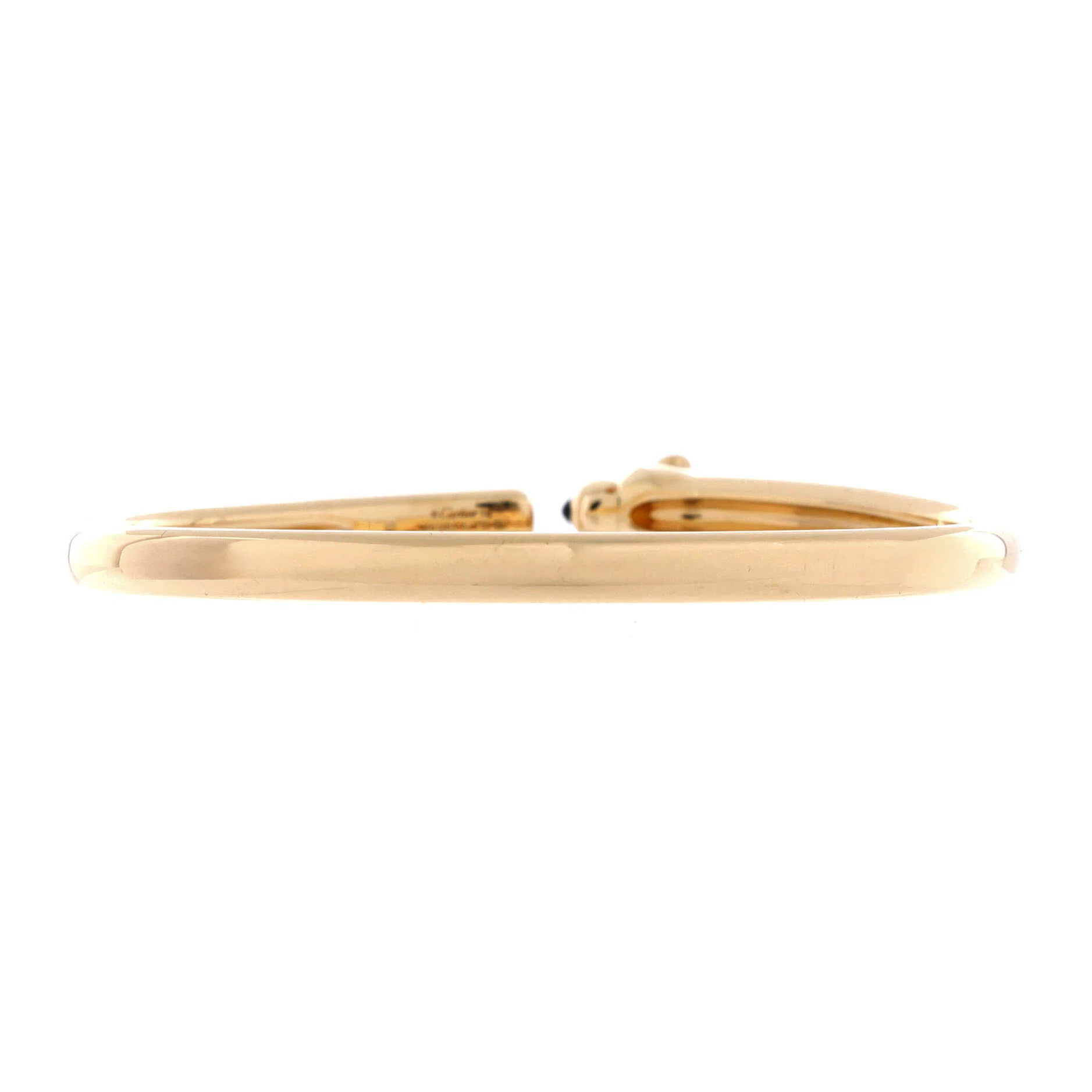 Panthere de Cartier Open Cuff Bracelet 18K Yellow Gold with Onyx and Tsavorite - Image 3