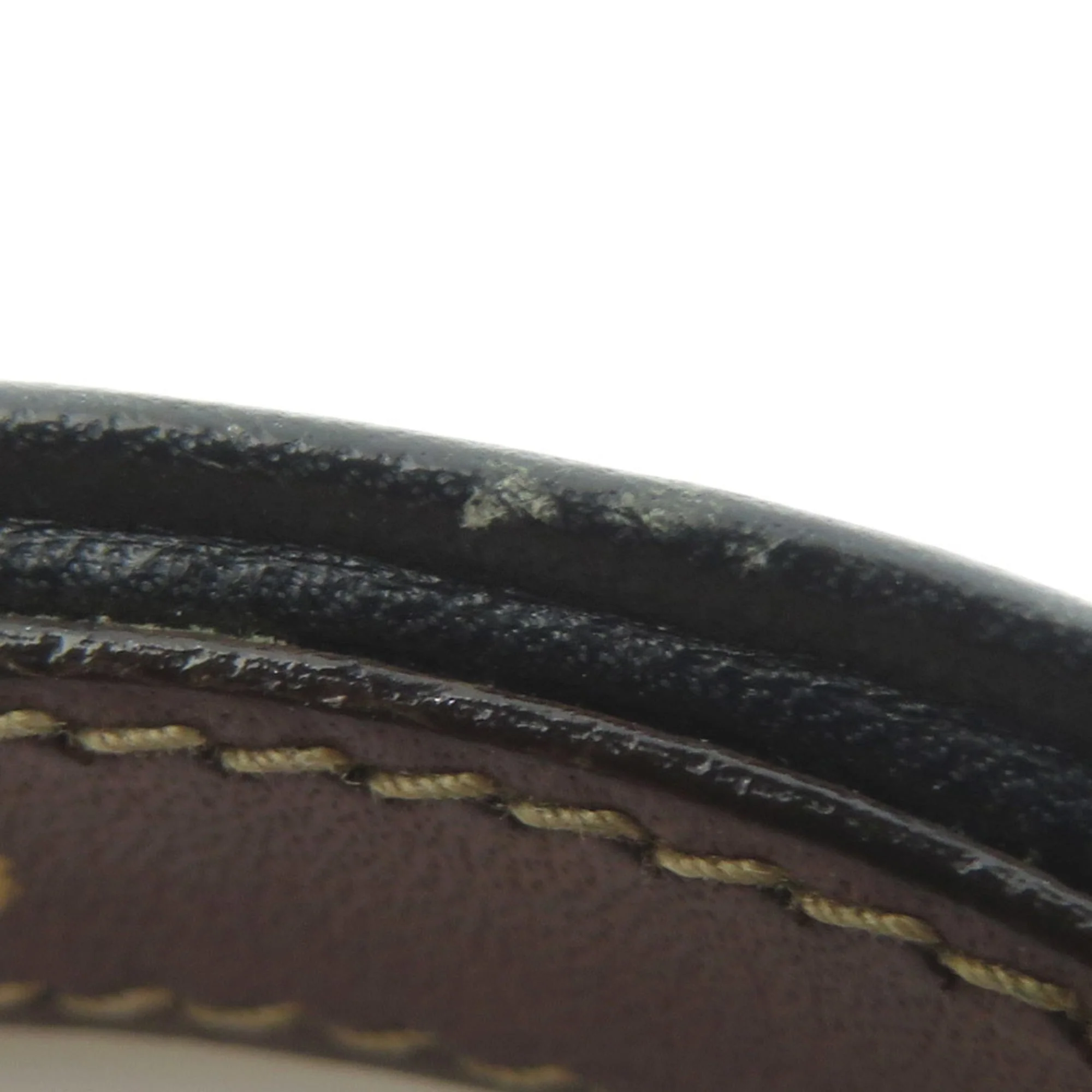 Bracelet Leather and Metal Black and Gold - Image 7