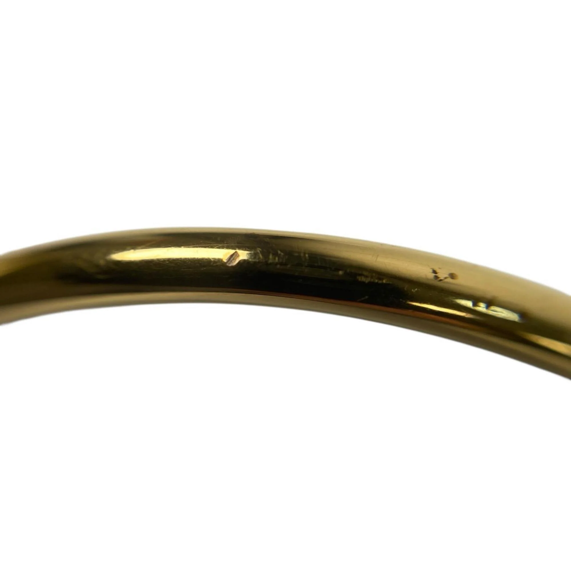 Knot Extra Thin Bracelet Brass Gold - Image 8