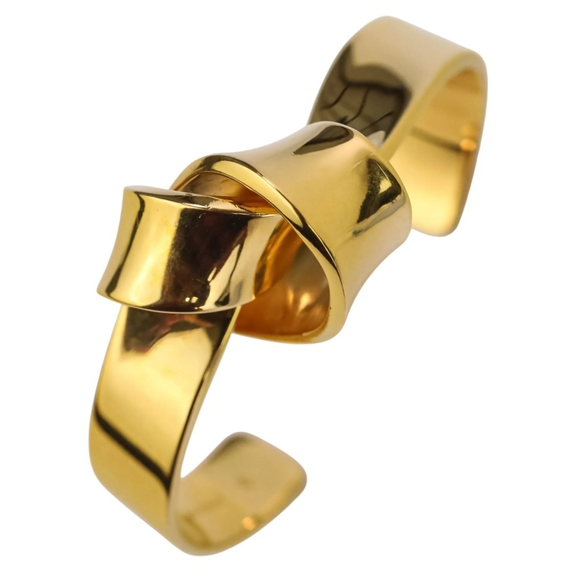 Phoebe Knot Flat Bracelet Gold Small