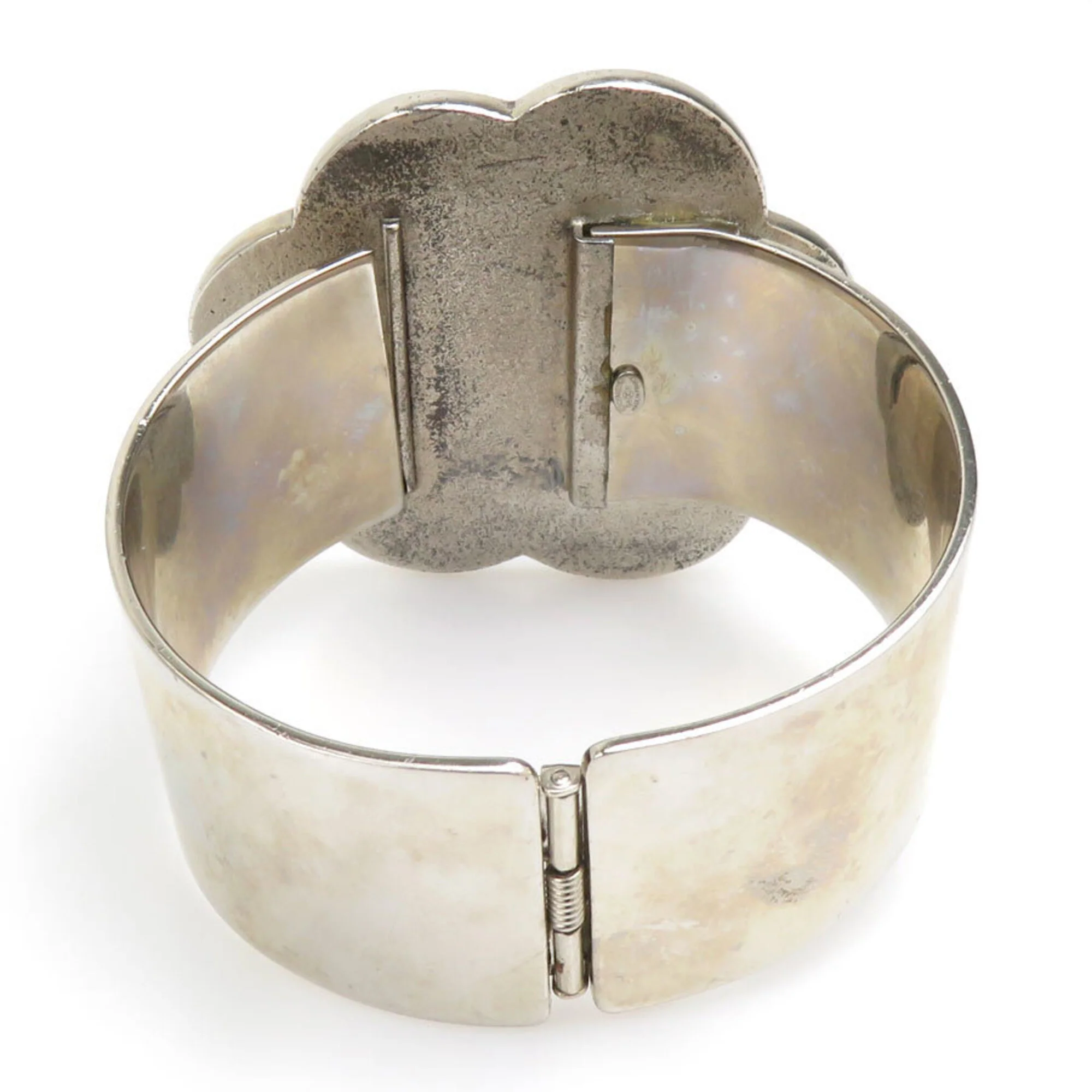Camellia Bracelet Enamel and Metal - Image 5
