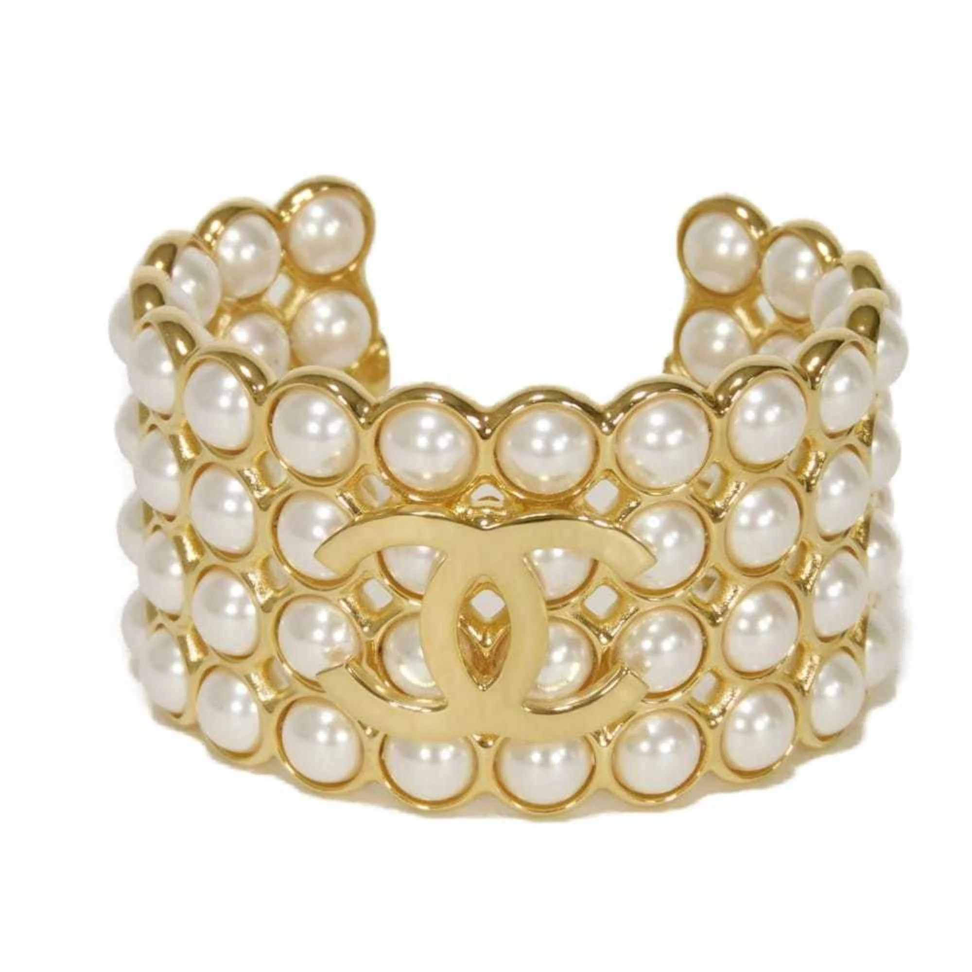 CC Logo Bracelet Gold-Tone Metal - Image 2