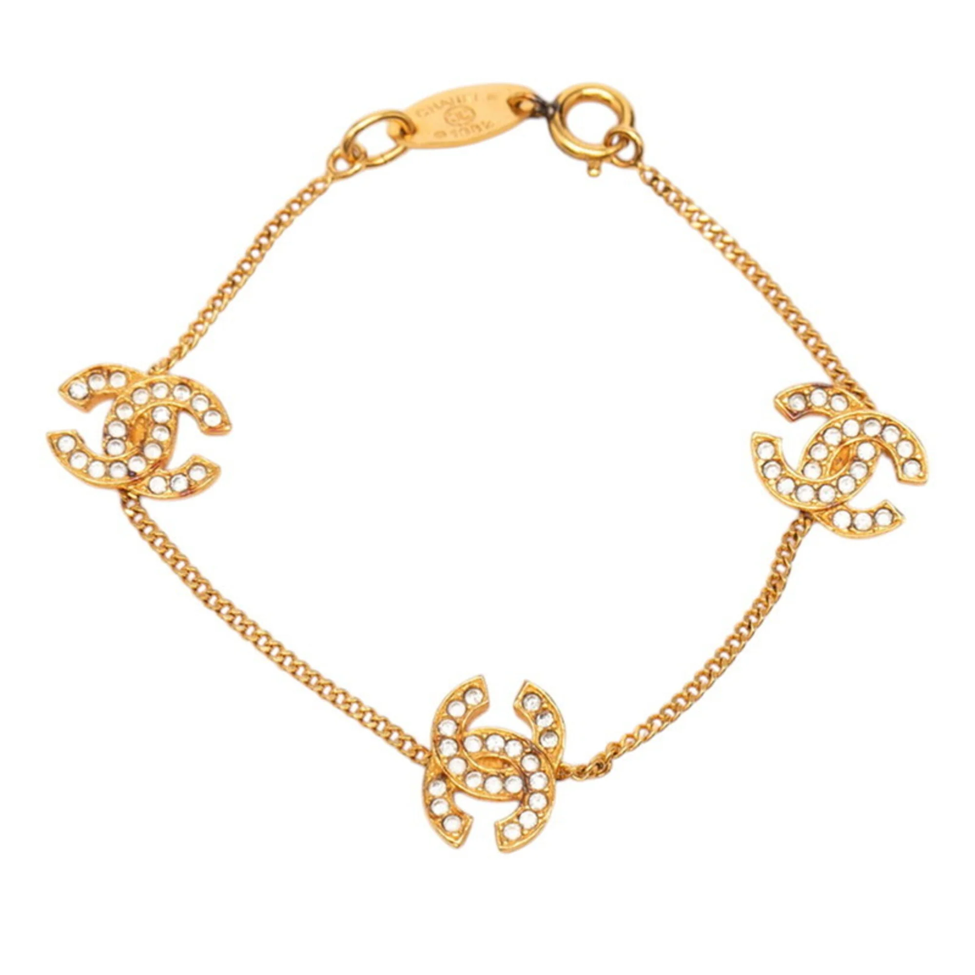 CC Logo Bracelet Gold-Tone Metal - Image 2